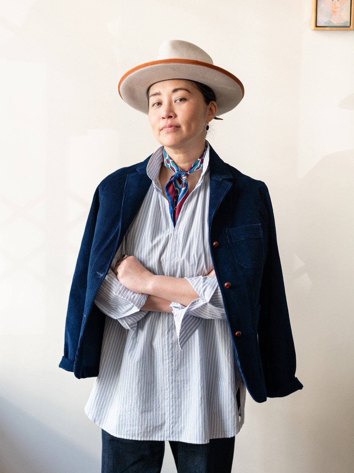 Corduroy Workers Jacket / Indigo