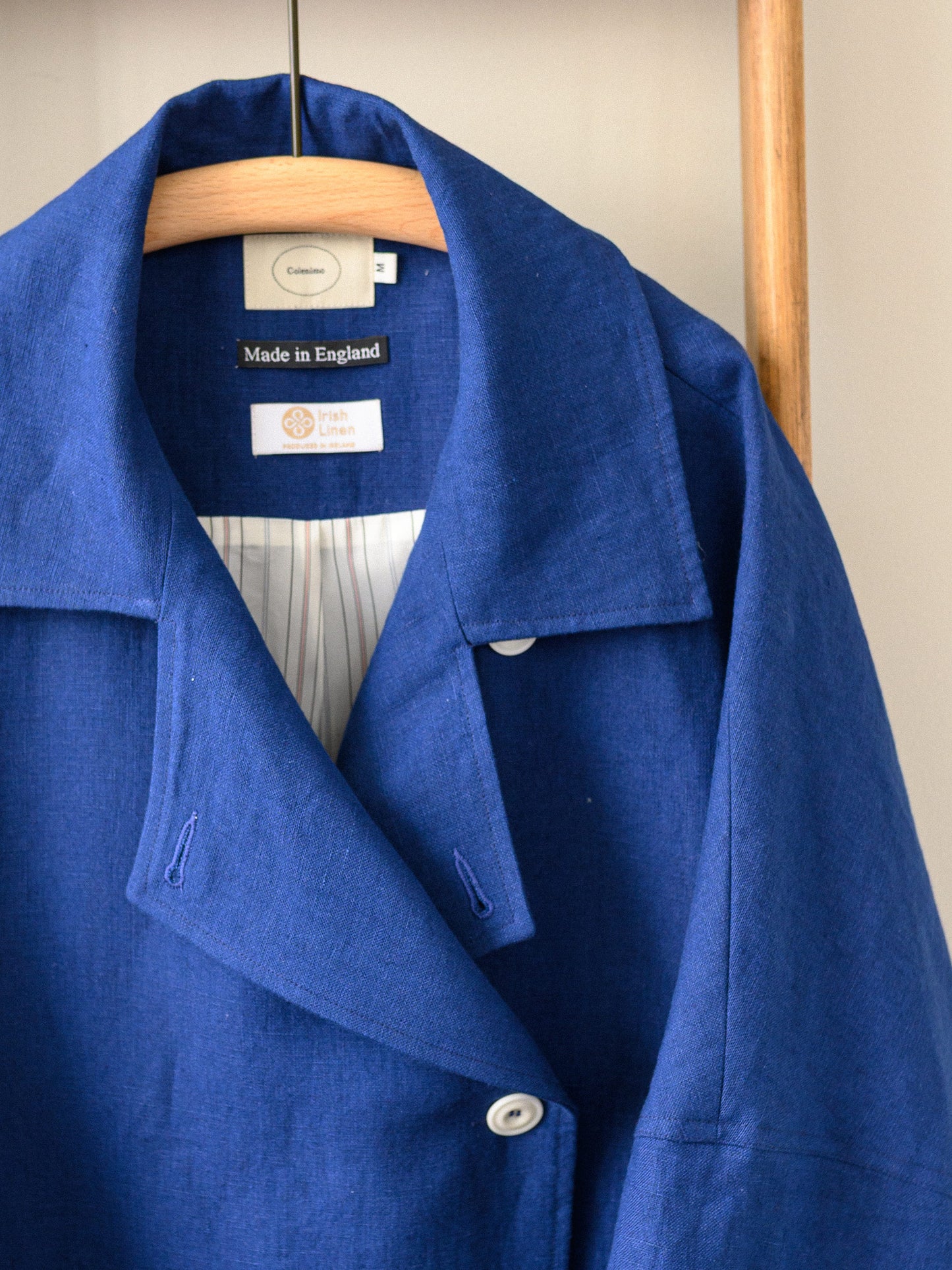 Irish Linen Poncho – Blue