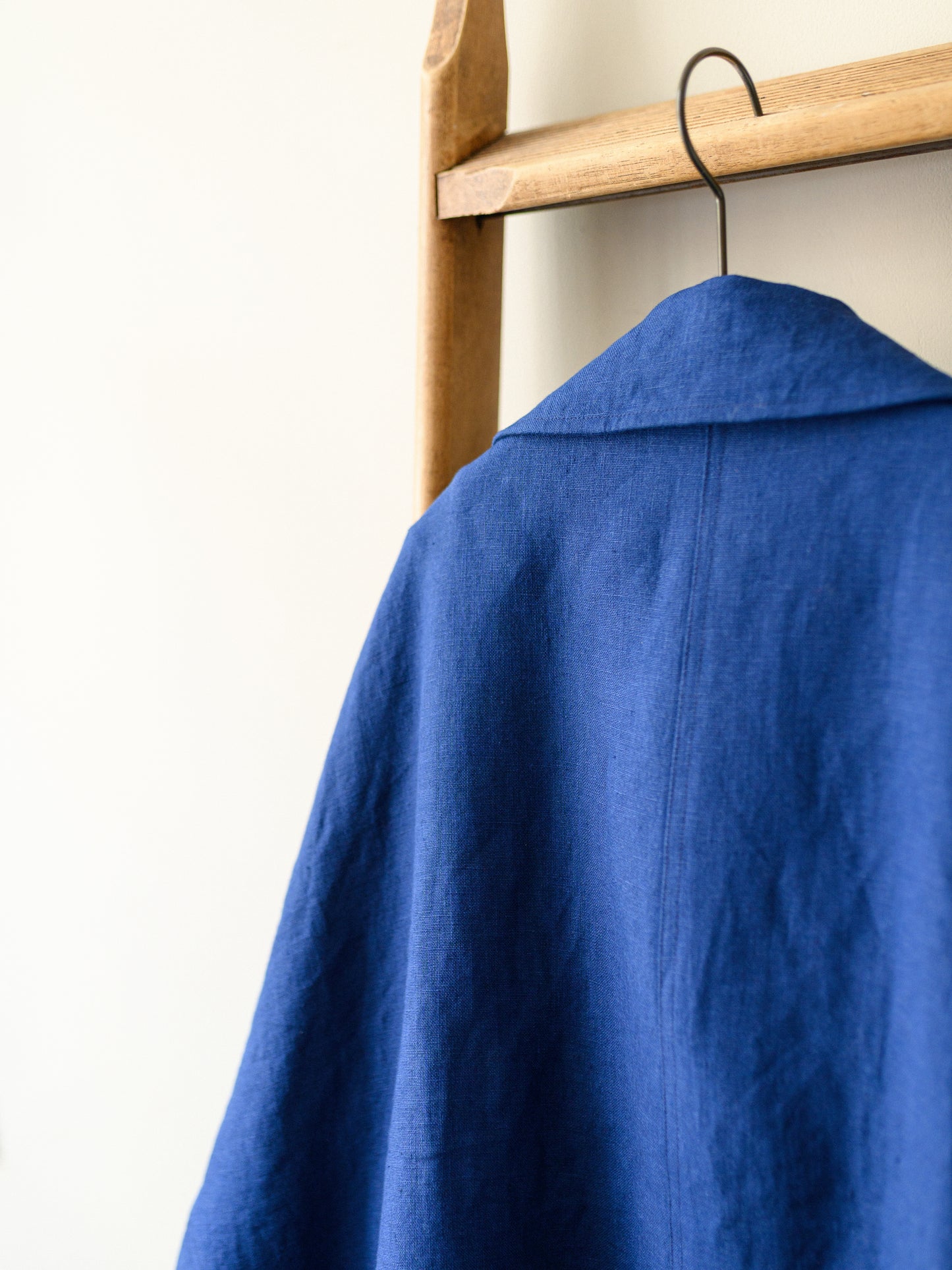 Irish Linen Poncho – Blue
