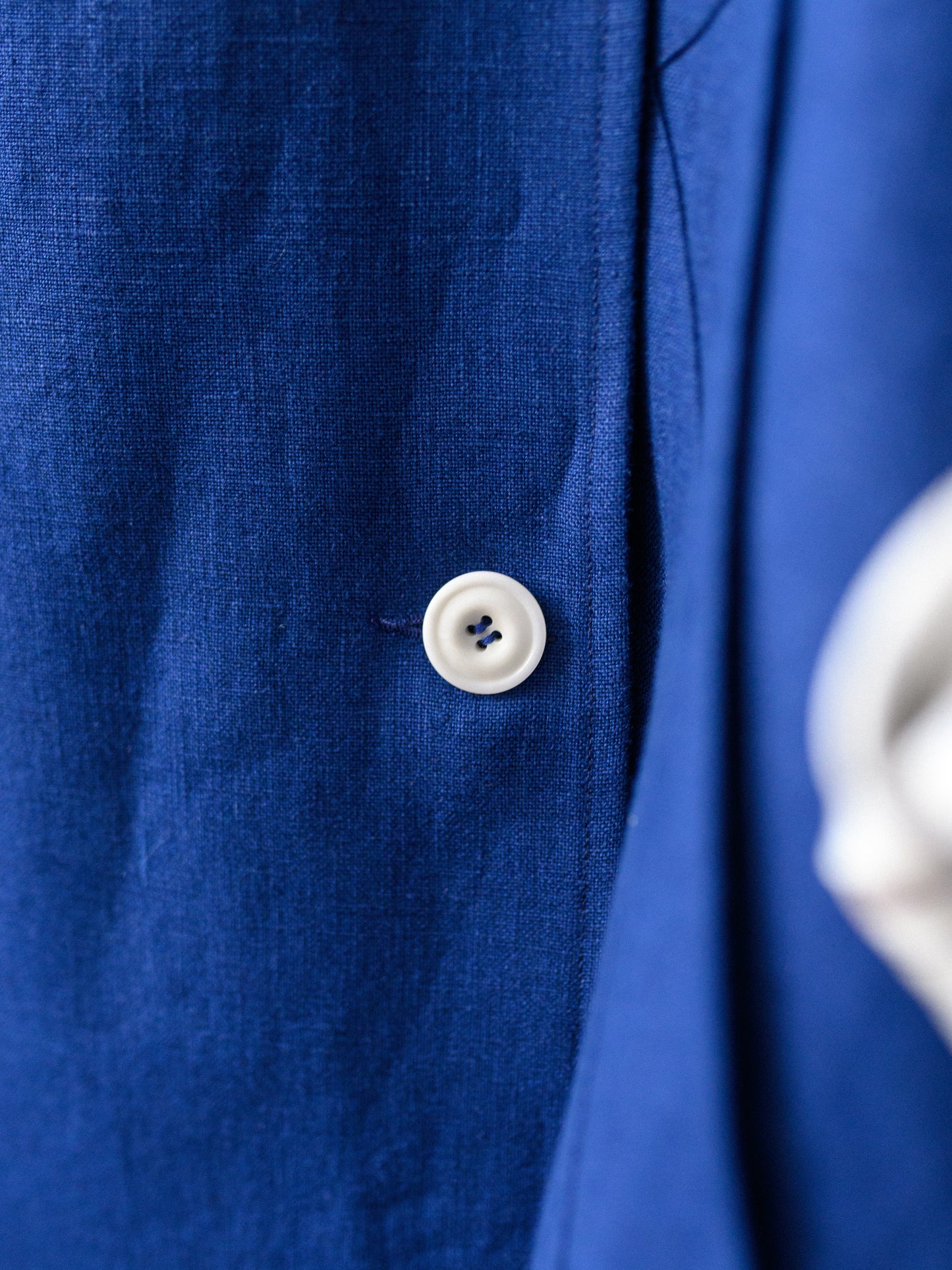 Irish Linen Poncho – Blue