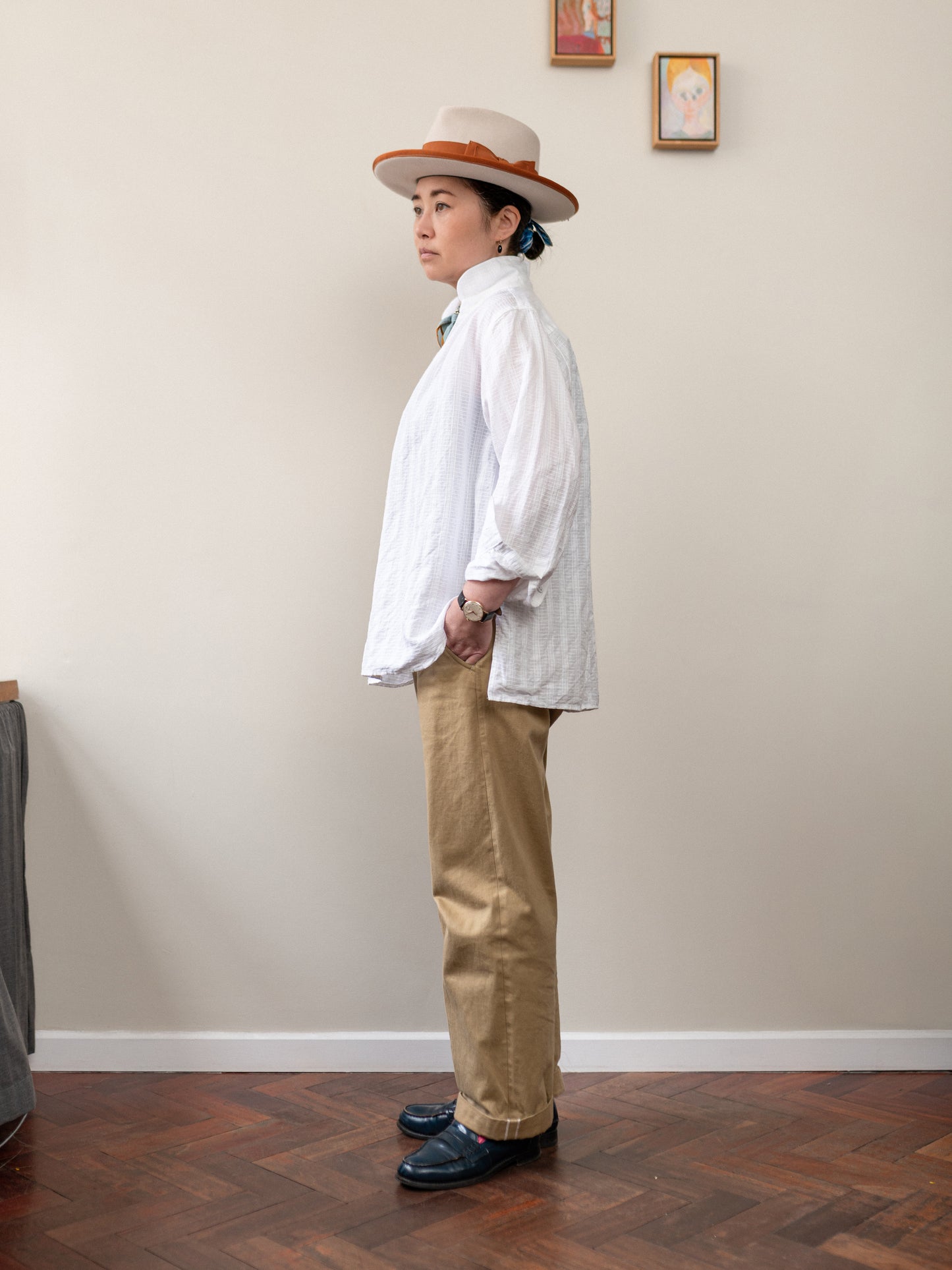 Irish Linen Smock / White