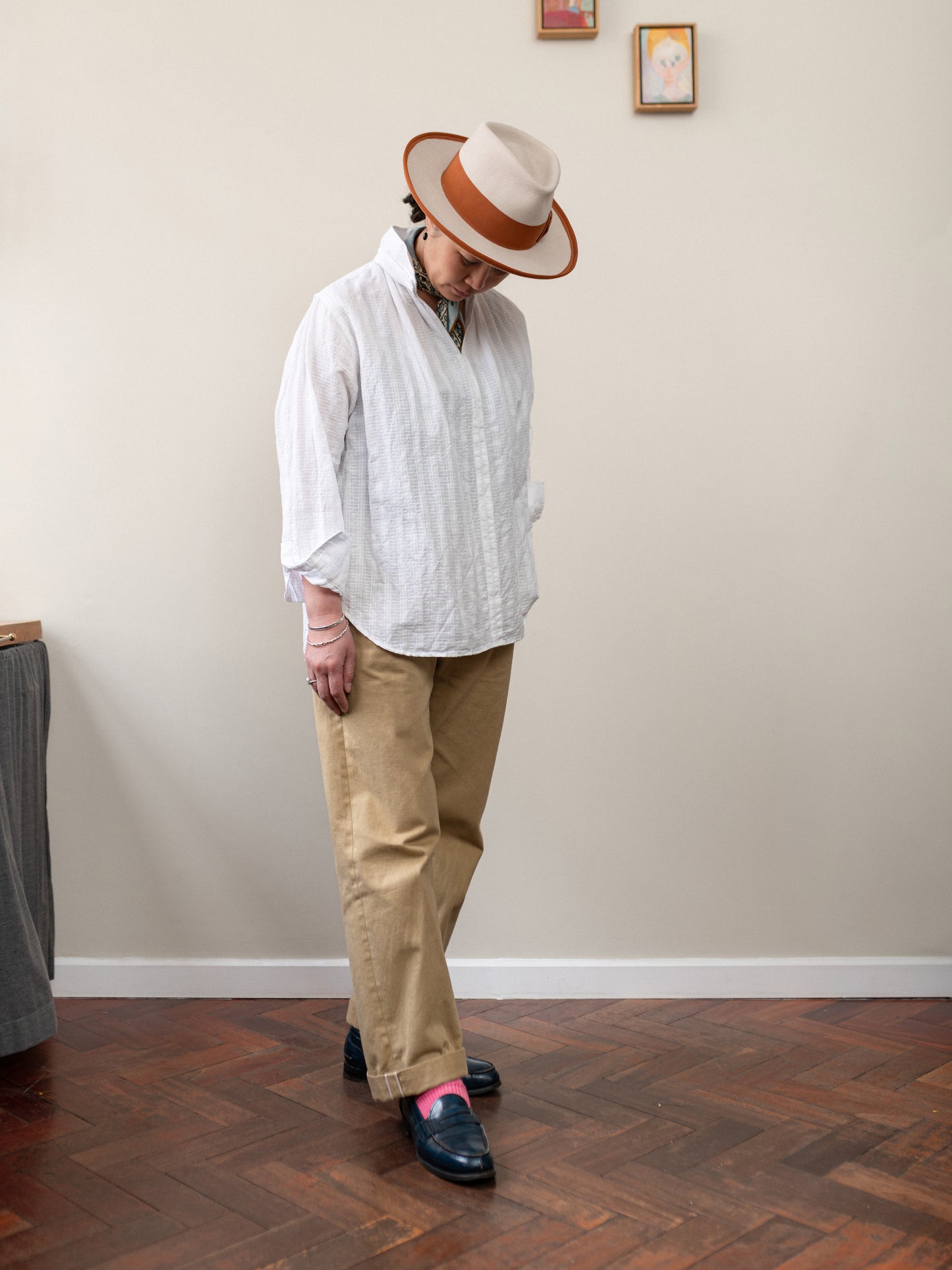 Irish Linen Smock / White