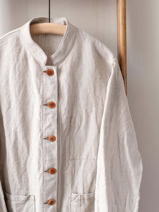 Linen Painter Work Jacket / Natural Beige