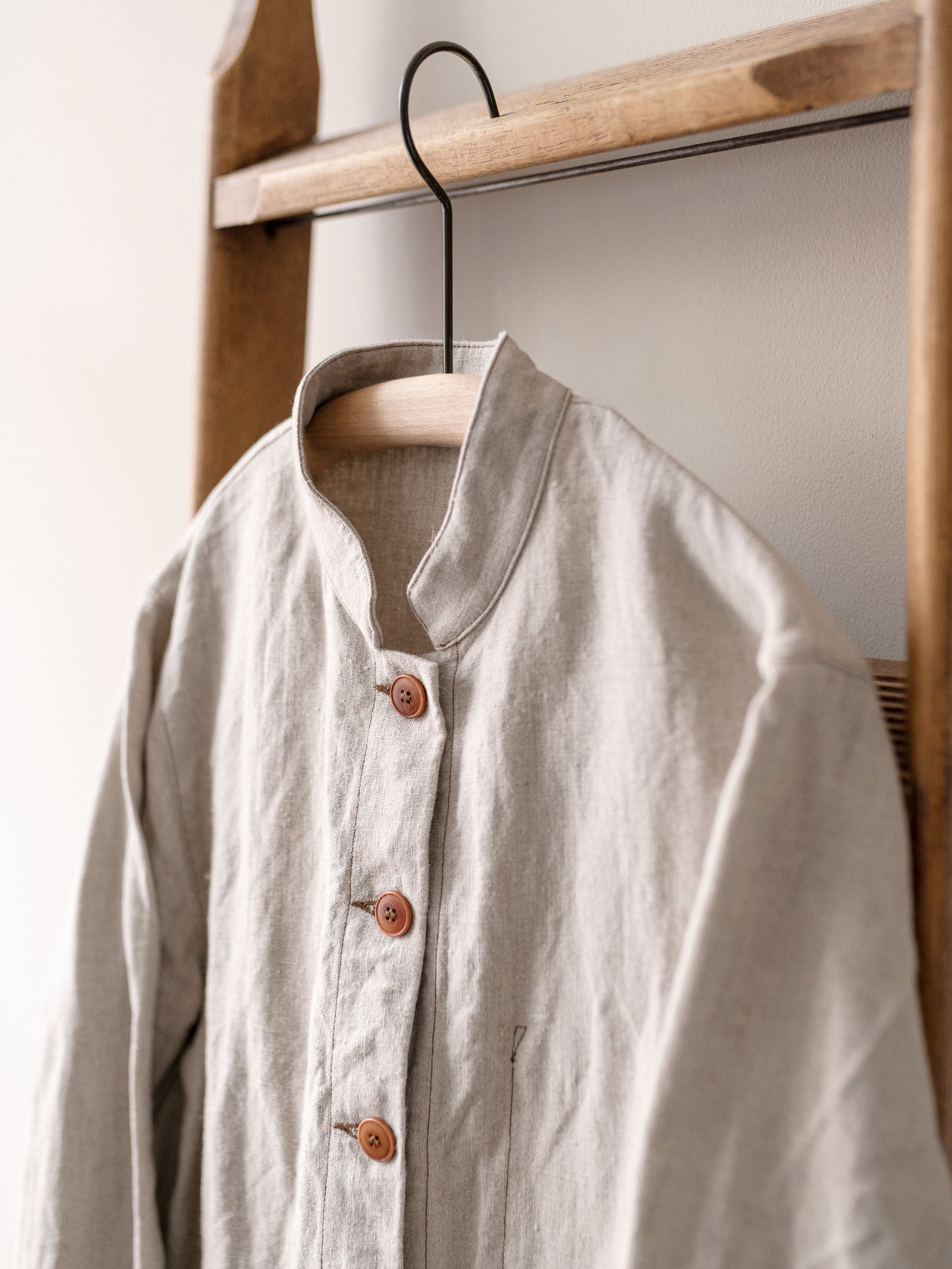 Linen Painter Work Jacket / Natural Beige