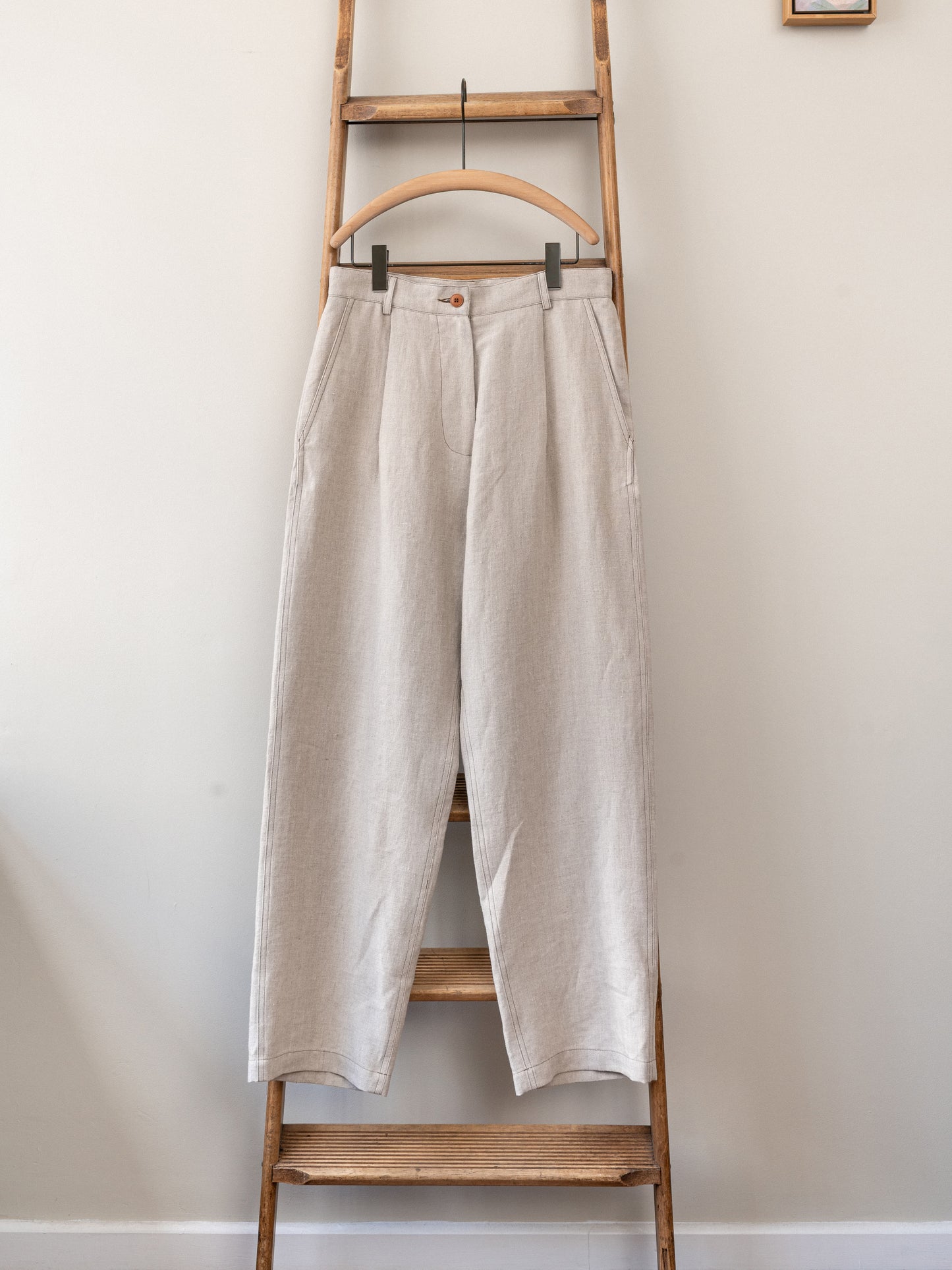 Linen Trousers / Natural Beige