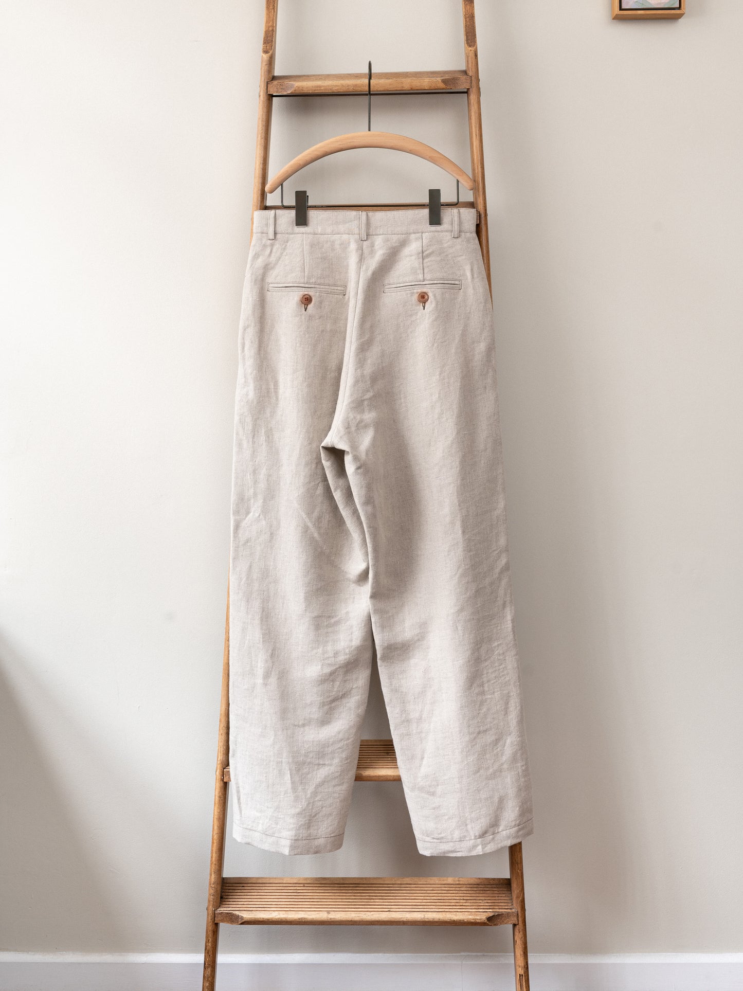Linen Trousers / Natural Beige