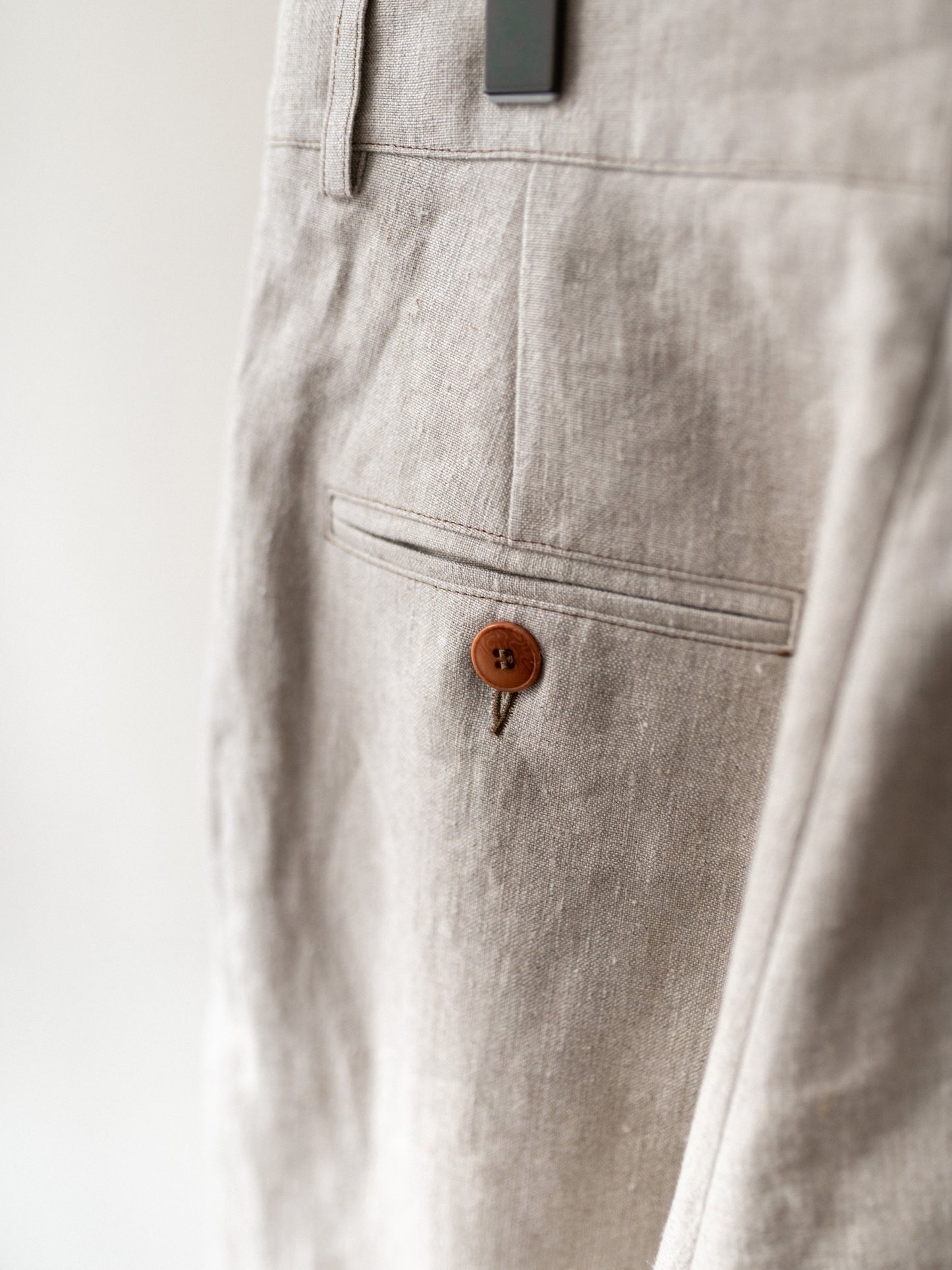 Linen Trousers / Natural Beige