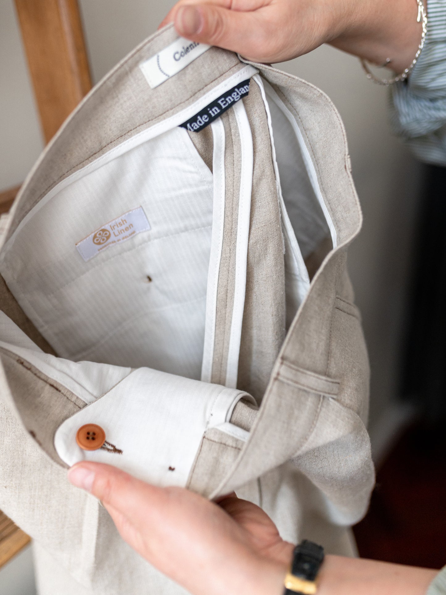 Linen Trousers / Natural Beige
