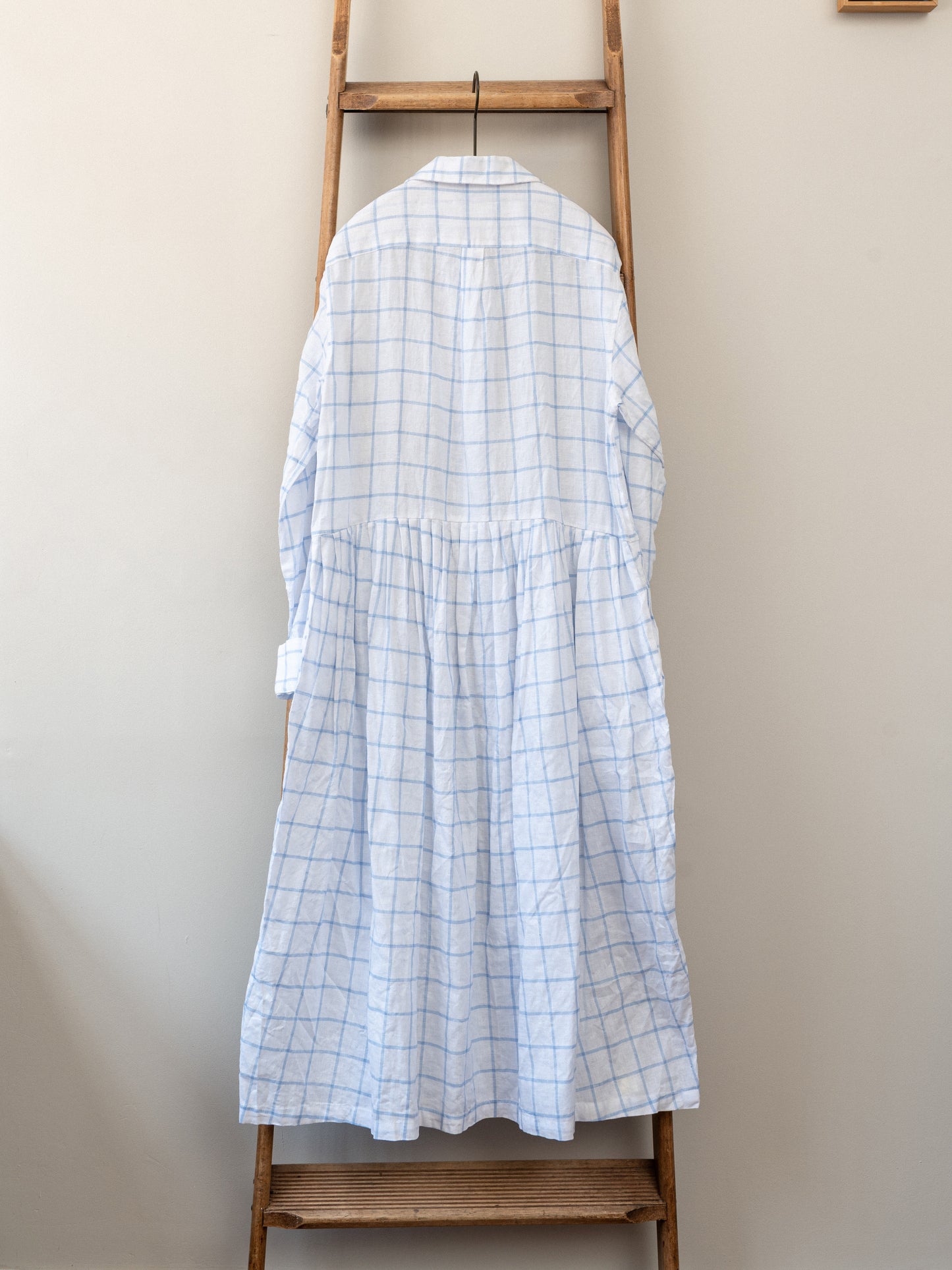 Irish Linen Dress / Windowpane Check