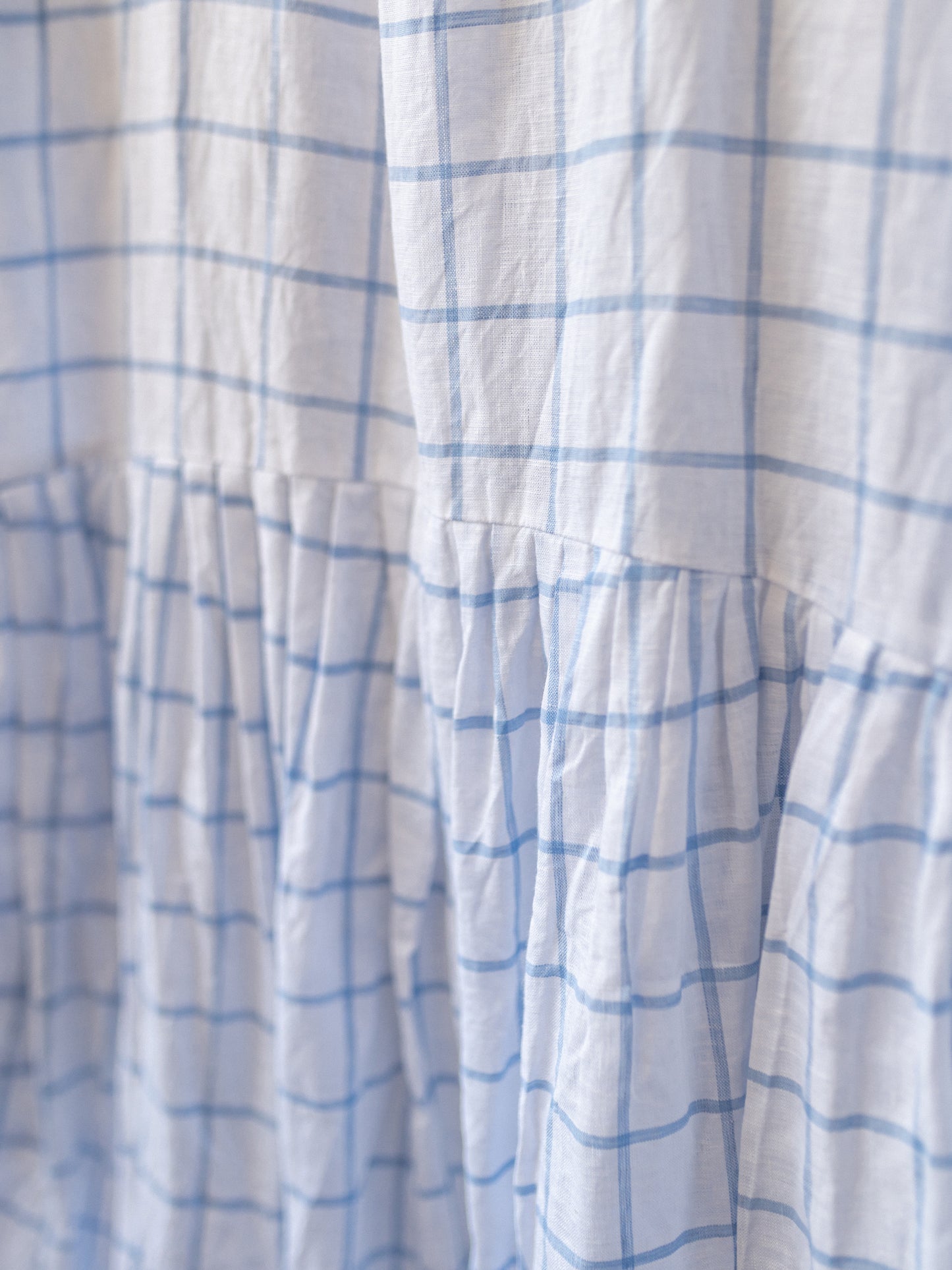 Irish Linen Dress / Windowpane Check