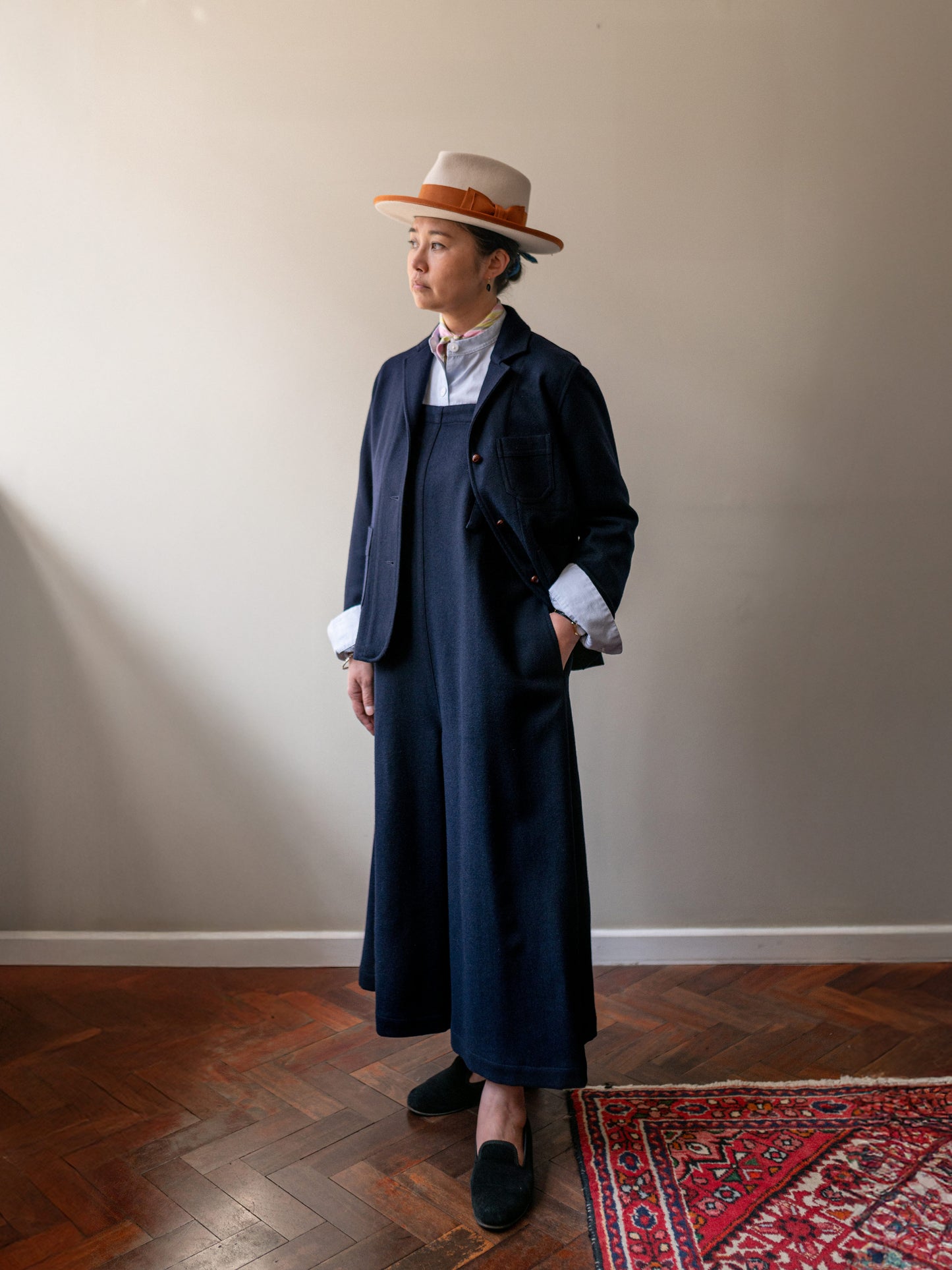 Melton Wool Worker Jacket / Dark Navy