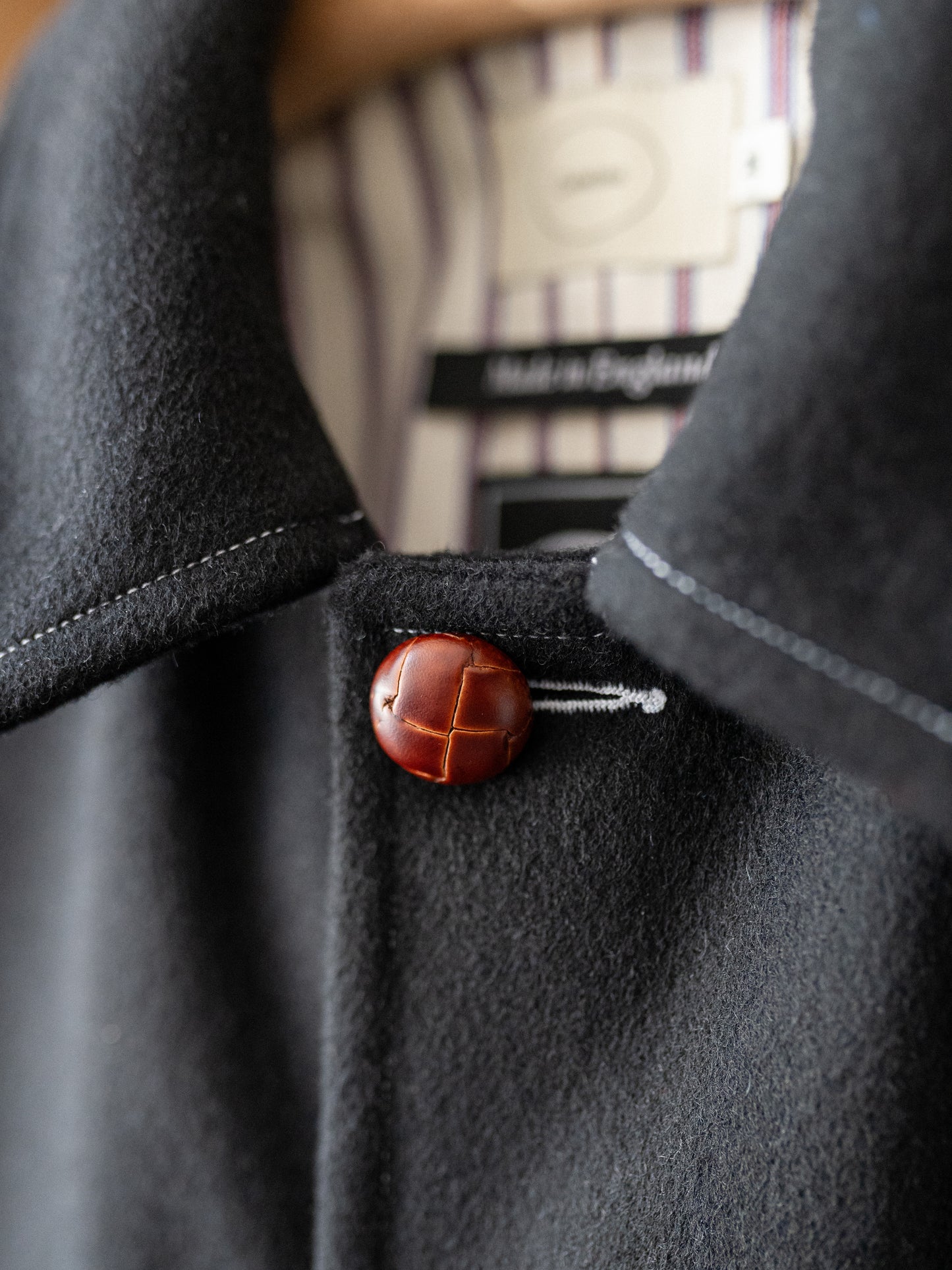 Melton Wool Field Jacket / Black Loden