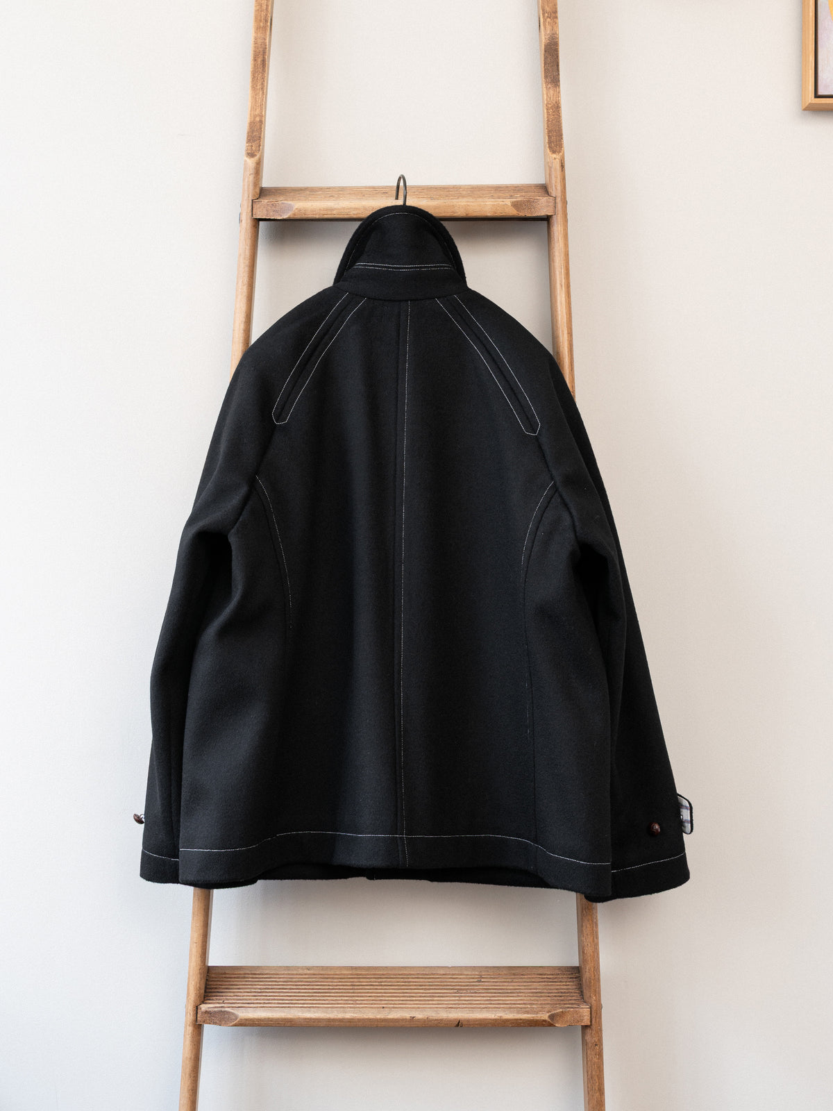 Melton Wool Field Jacket / Black Loden