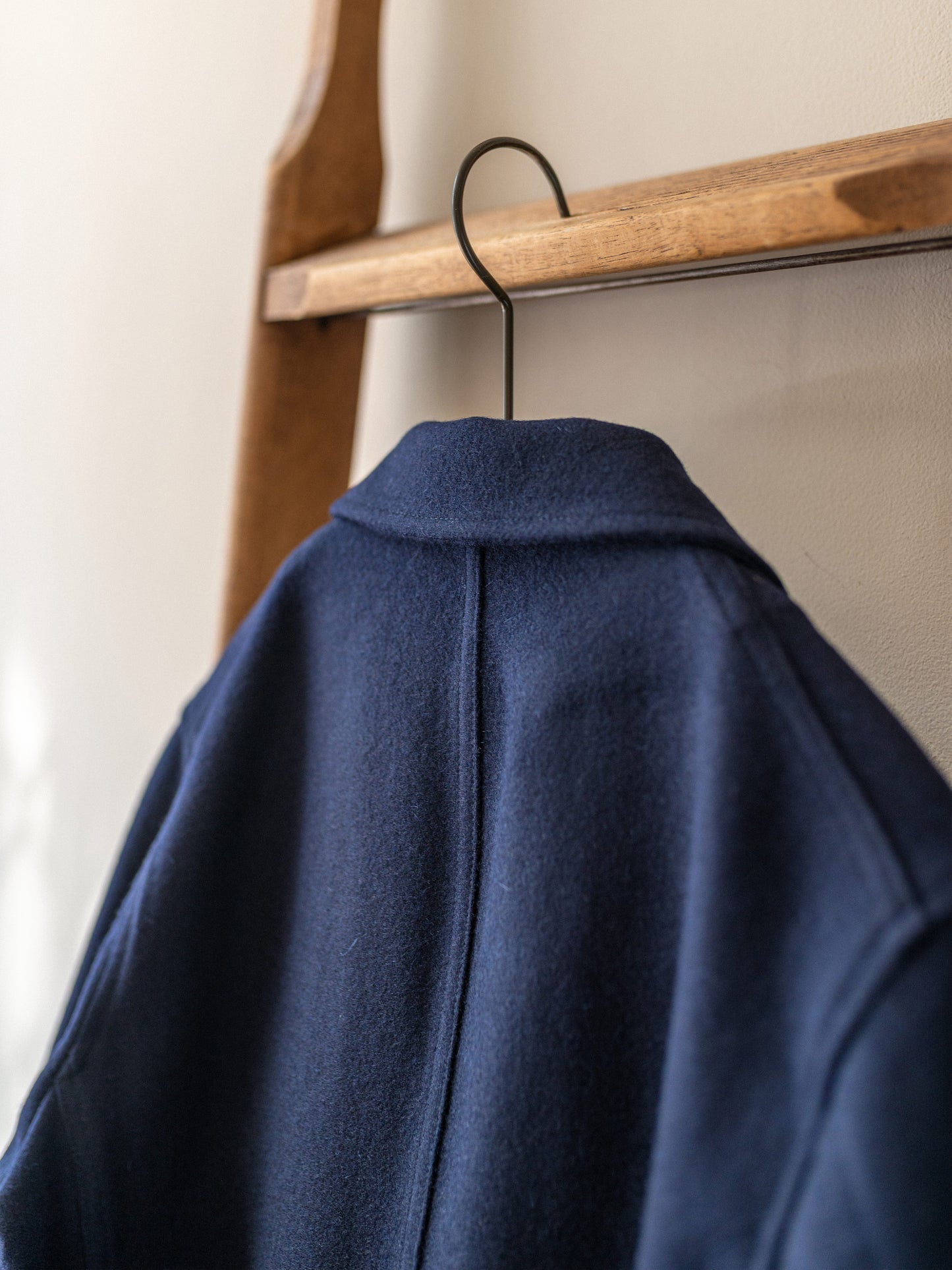 Melton Wool Worker Jacket / Dark Navy