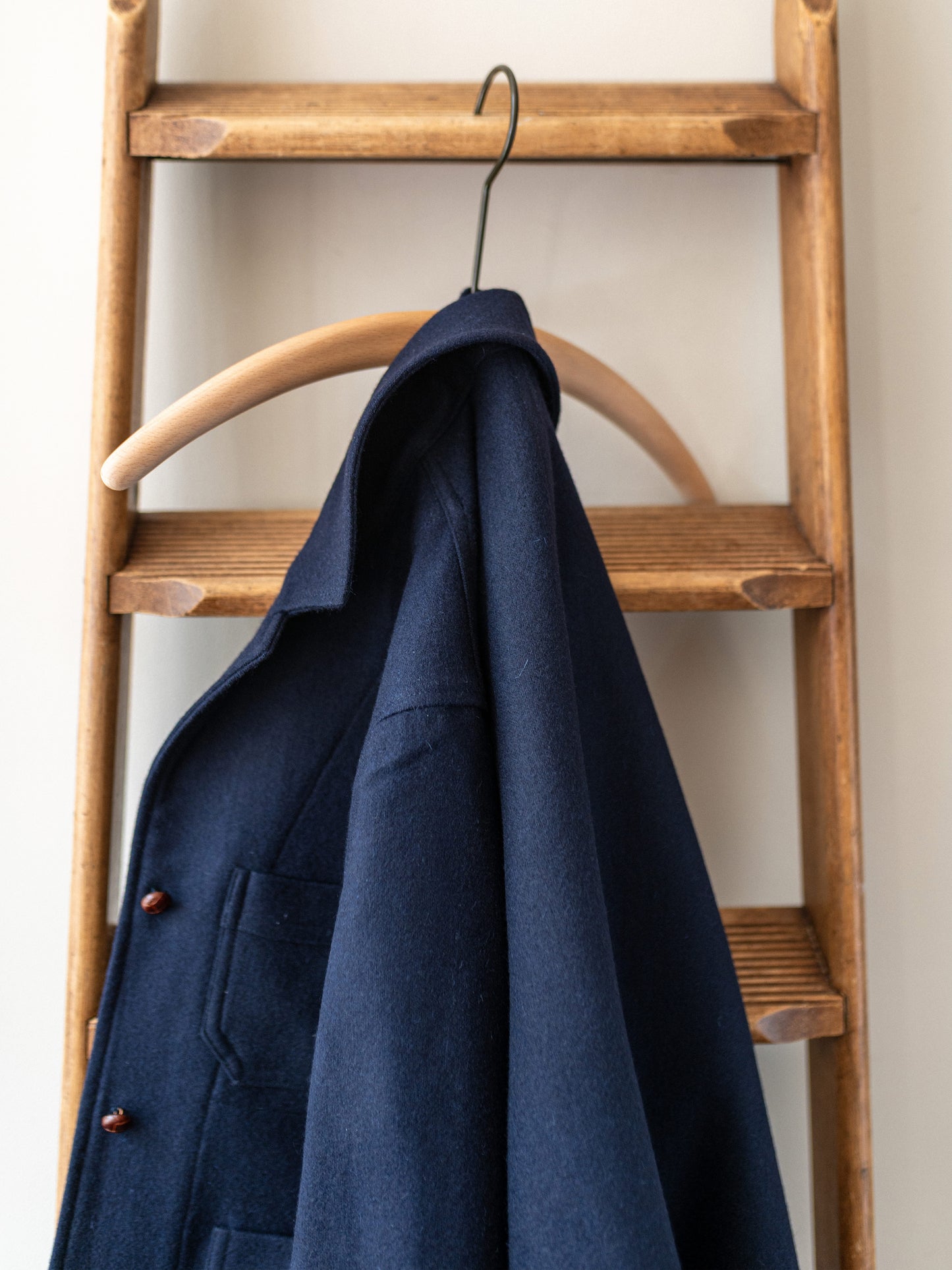 Melton Wool Worker Jacket / Dark Navy