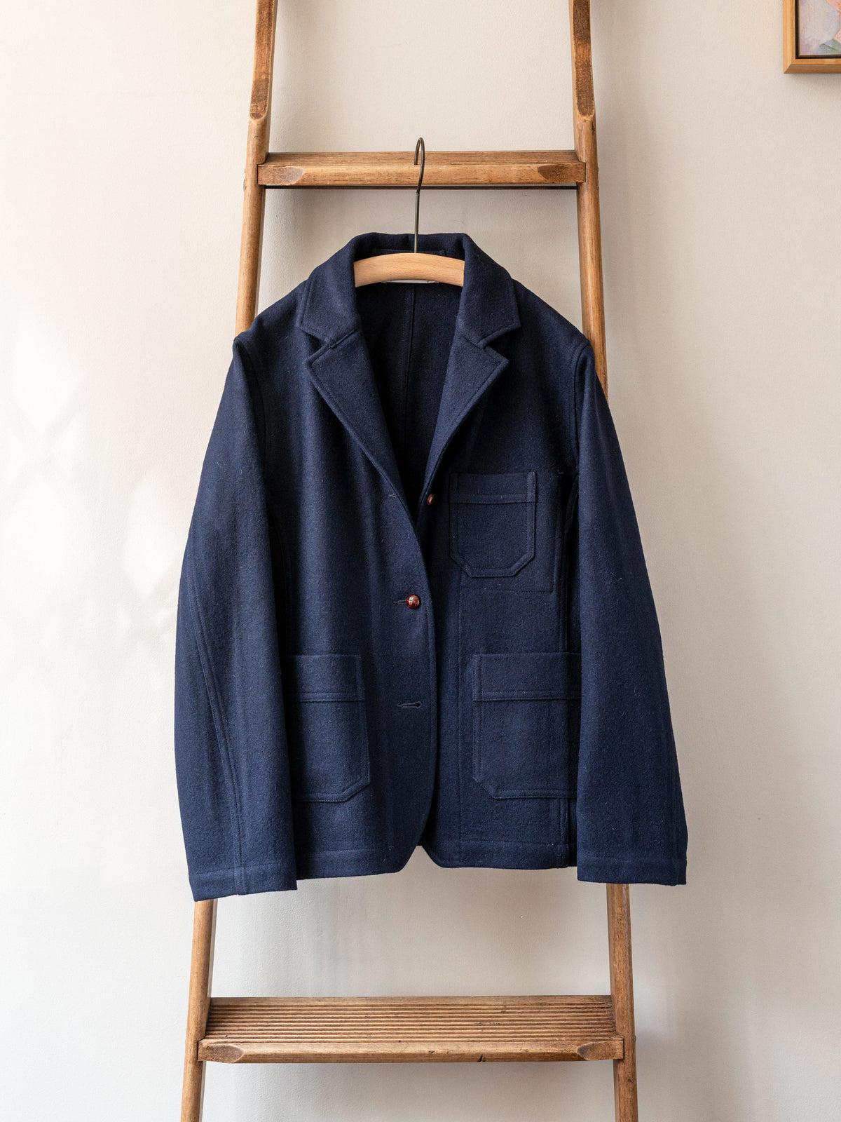 Melton Wool Workers Jacket / Dark Navy