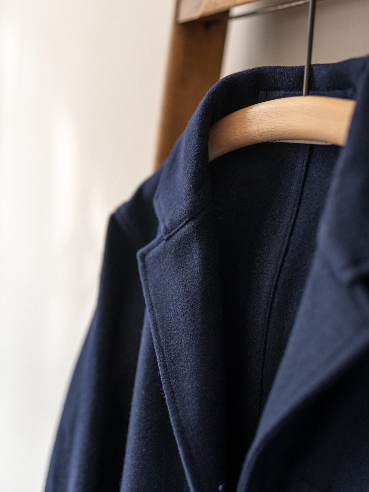 Melton Wool Worker Jacket / Dark Navy