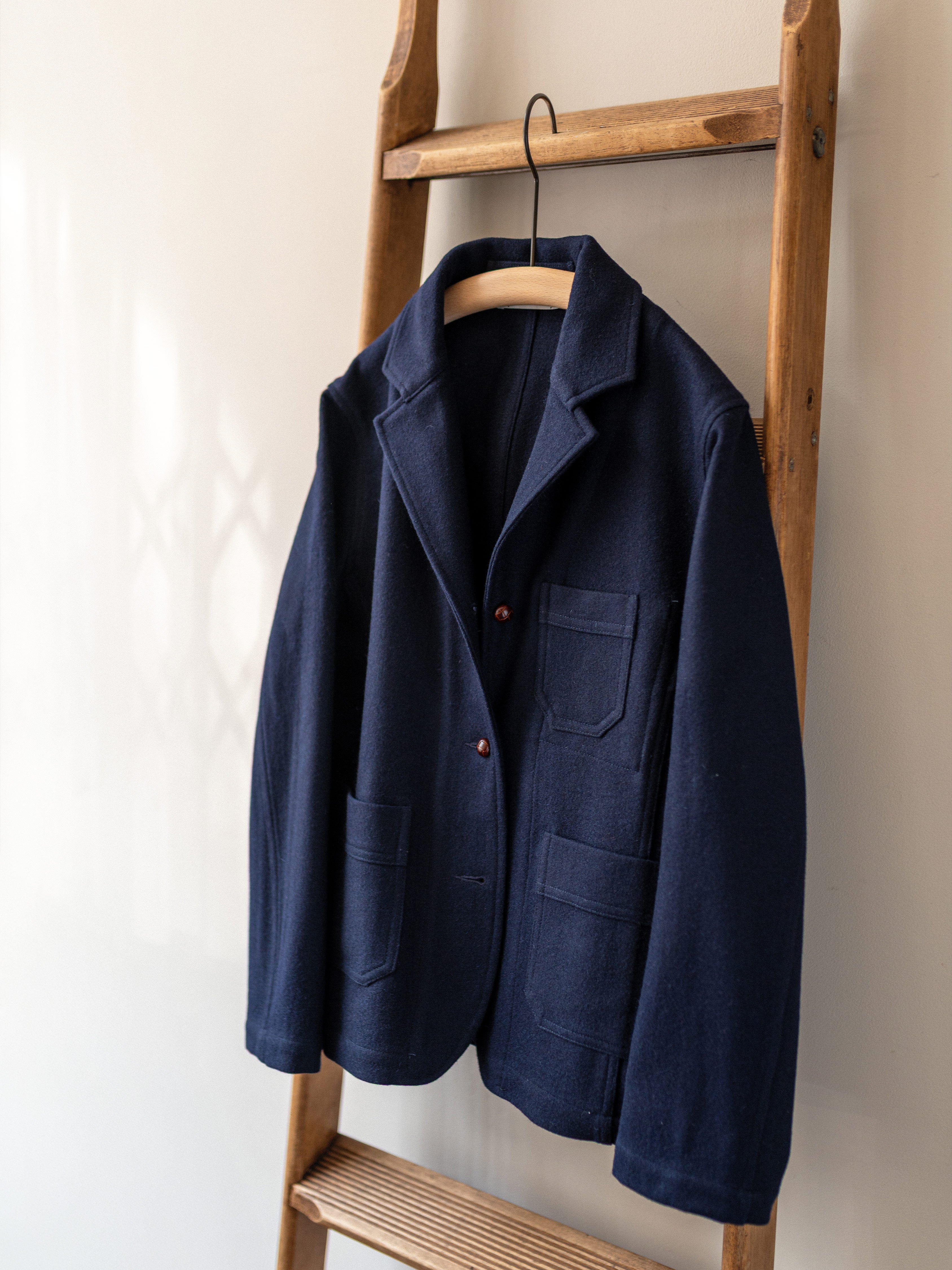 Melton Wool Worker Jacket / Dark Navy – Colenimo