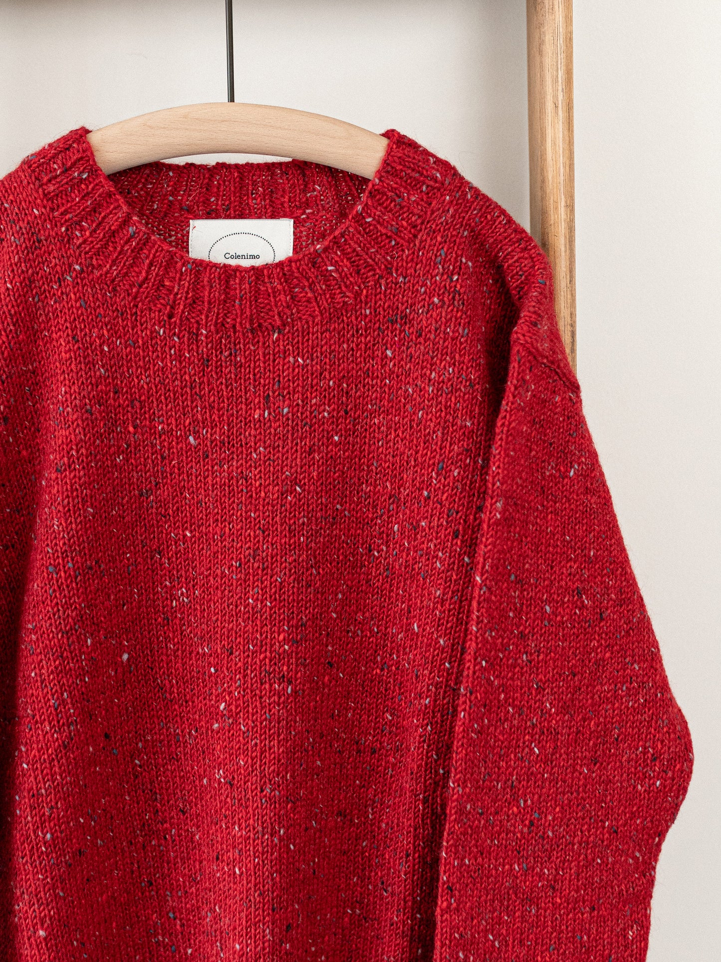 Mohair Tweed Jumper / Tudor Red