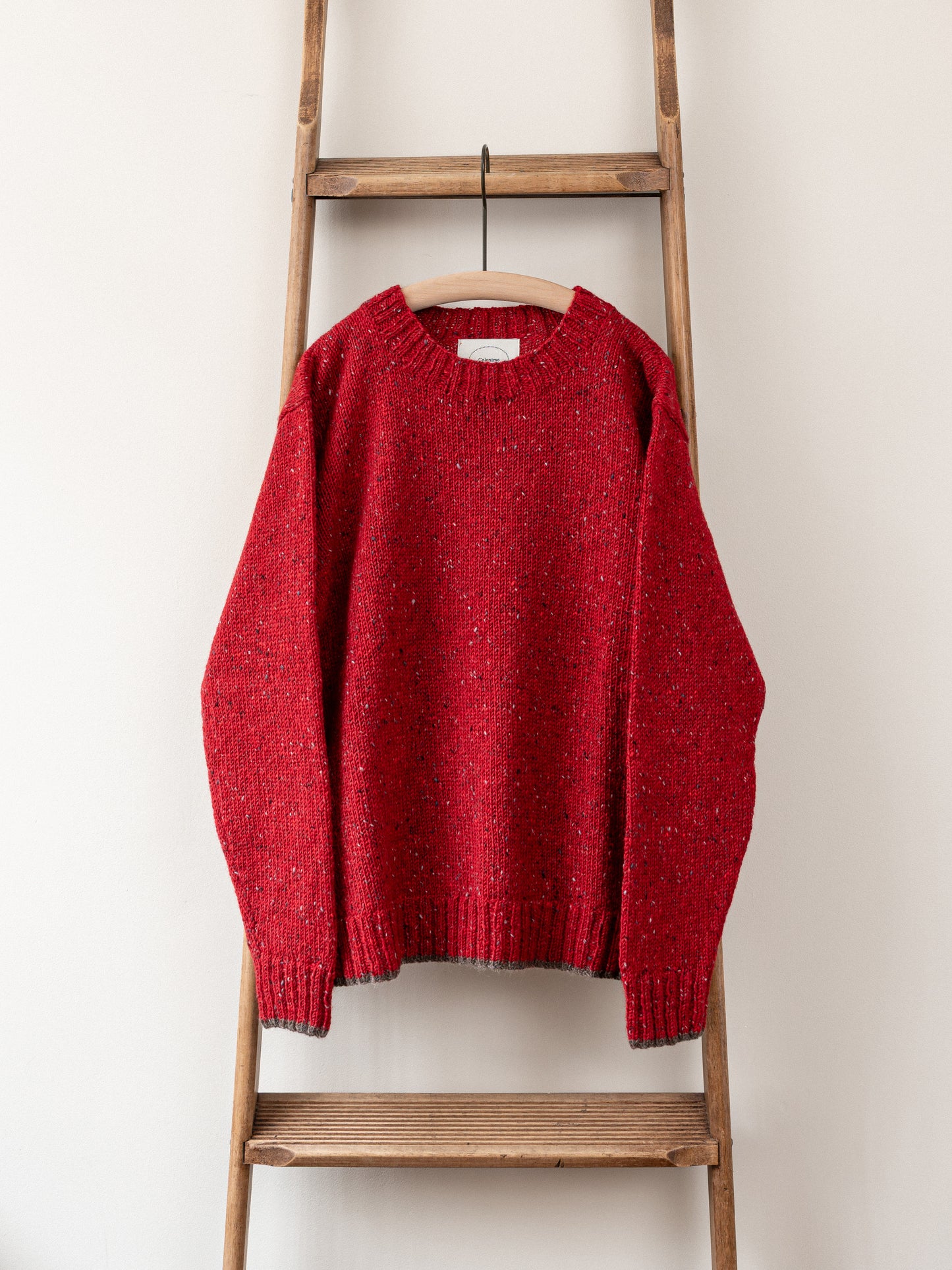 Mohair Tweed Jumper / Tudor Red