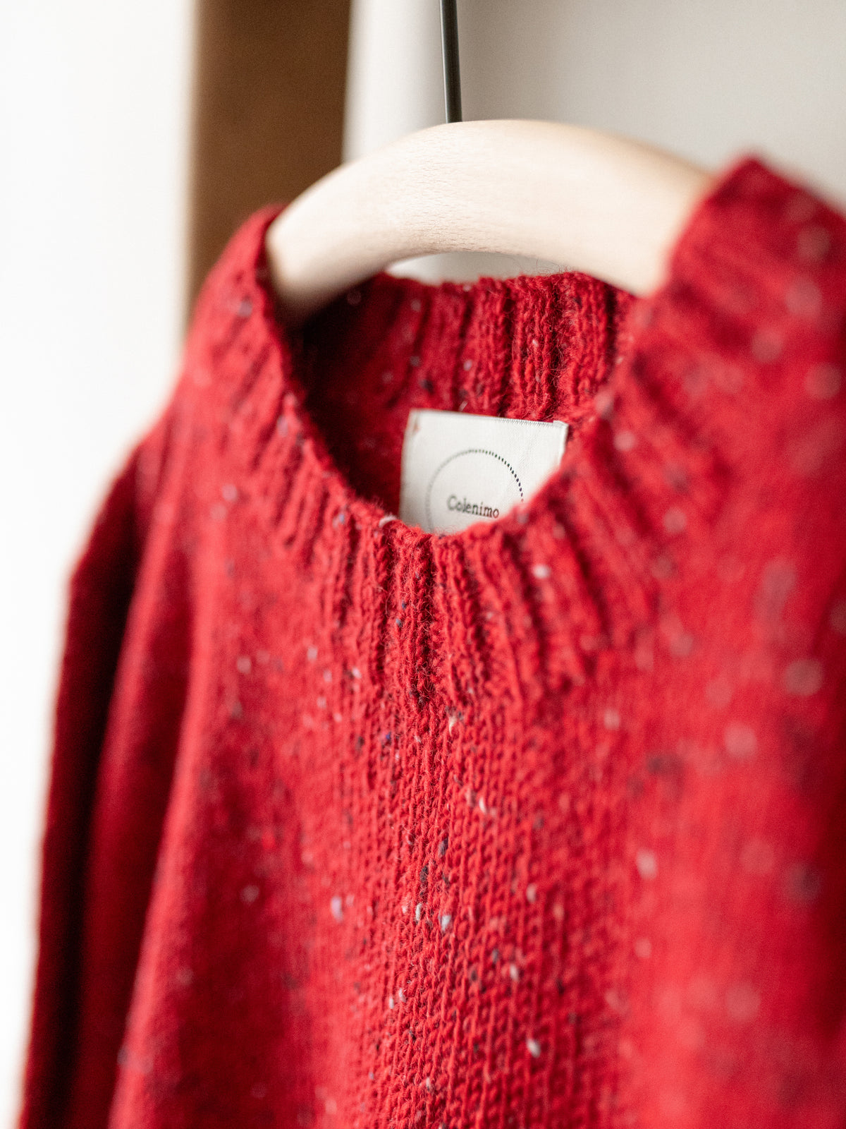 Mohair Tweed Jumper / Tudor Red