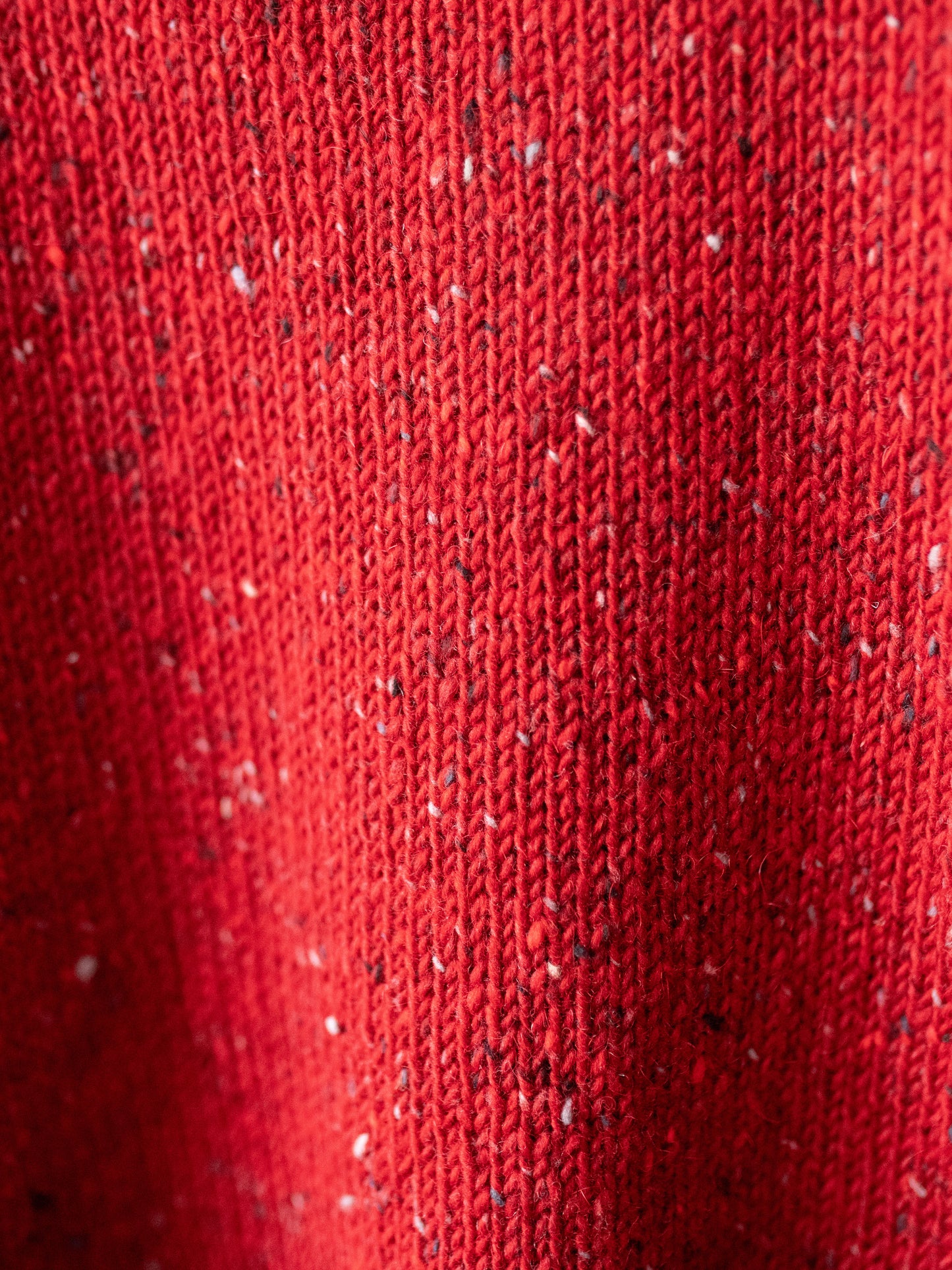 Mohair Tweed Jumper / Tudor Red