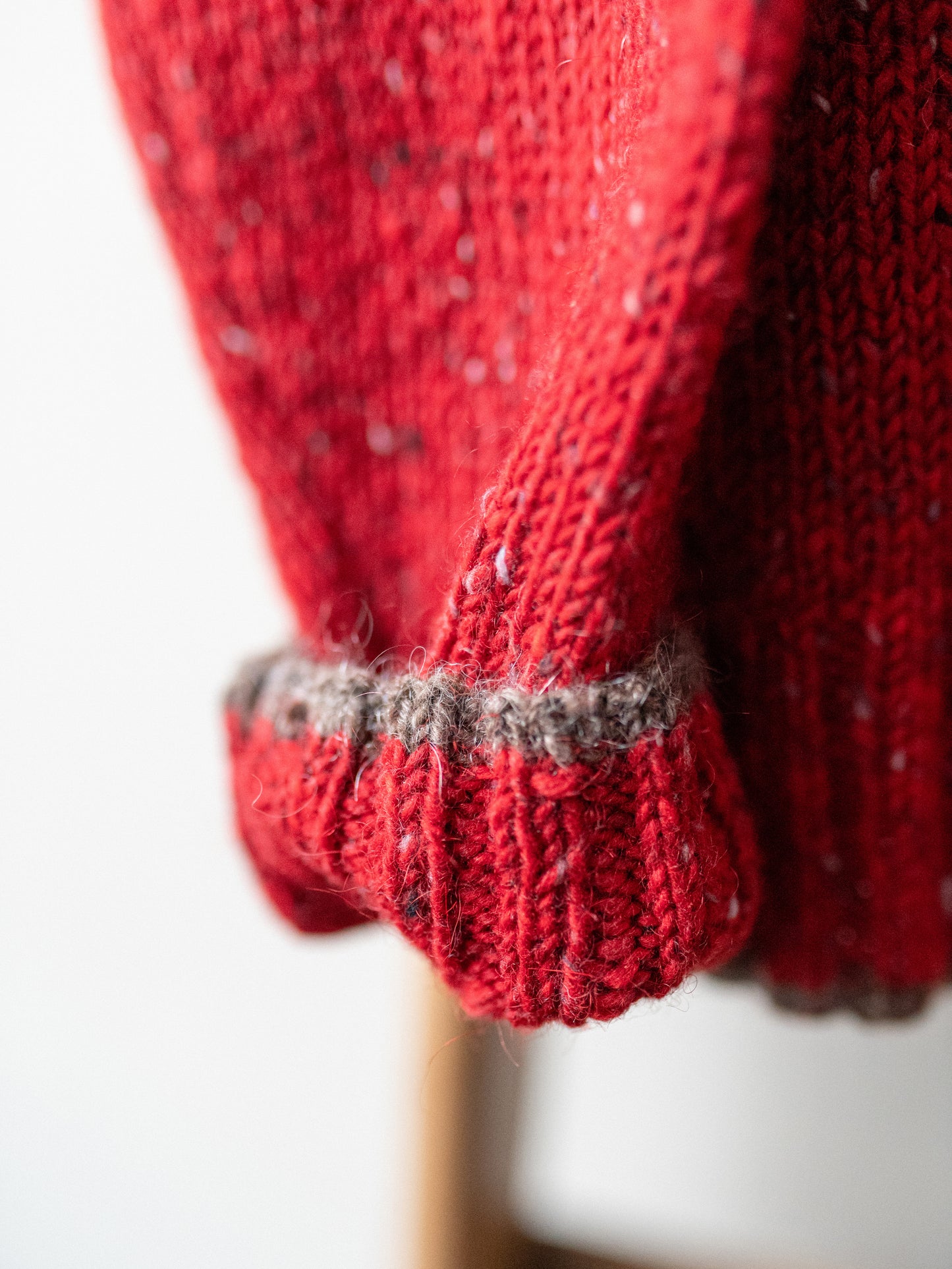 Mohair Tweed Jumper / Tudor Red