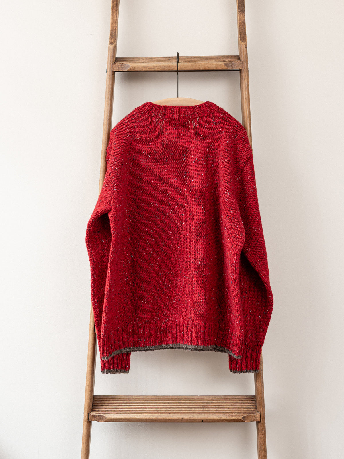 Mohair Tweed Jumper / Tudor Red