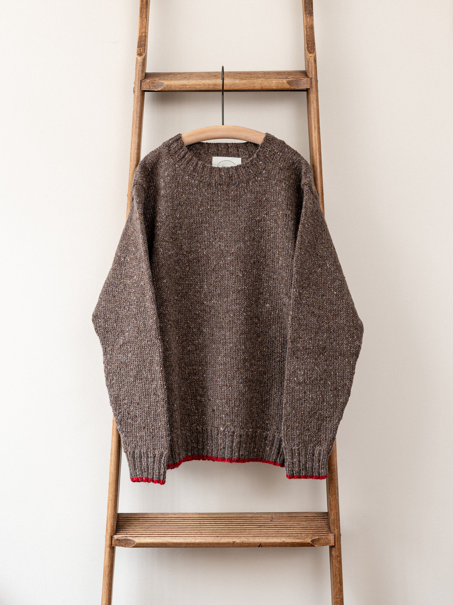 Mohair Tweed Jumper / Walnut Brown