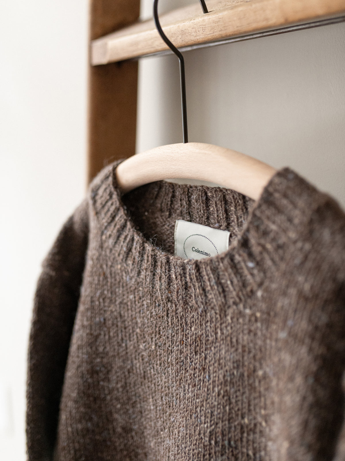 Mohair Tweed Jumper / Walnut Brown