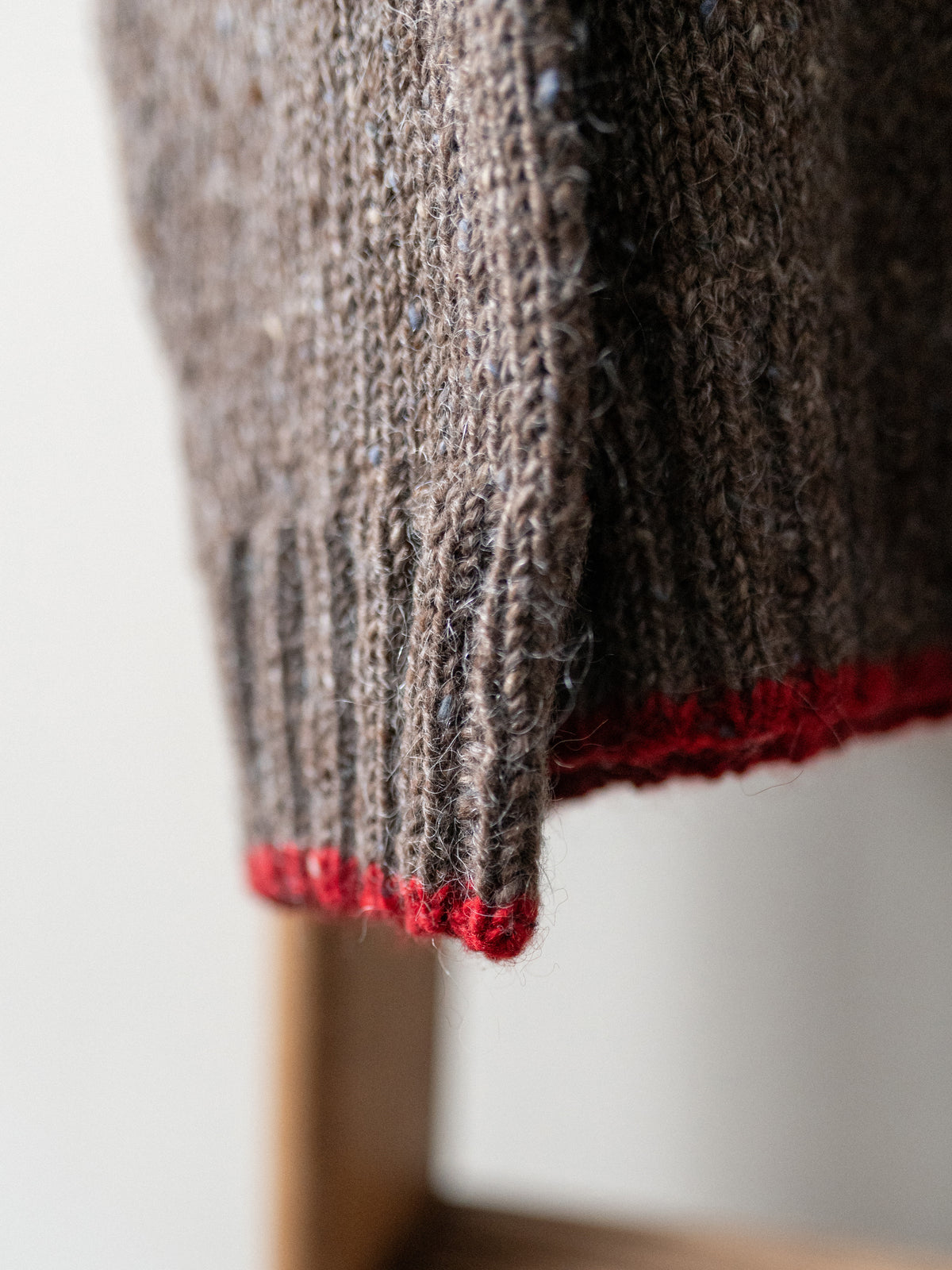 Mohair Tweed Jumper / Walnut Brown