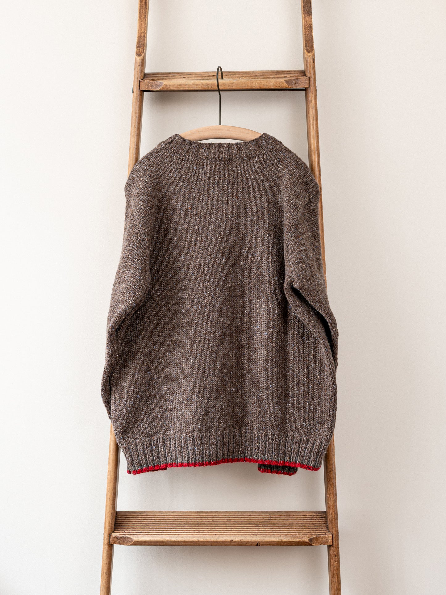 Mohair Tweed Jumper / Walnut Brown