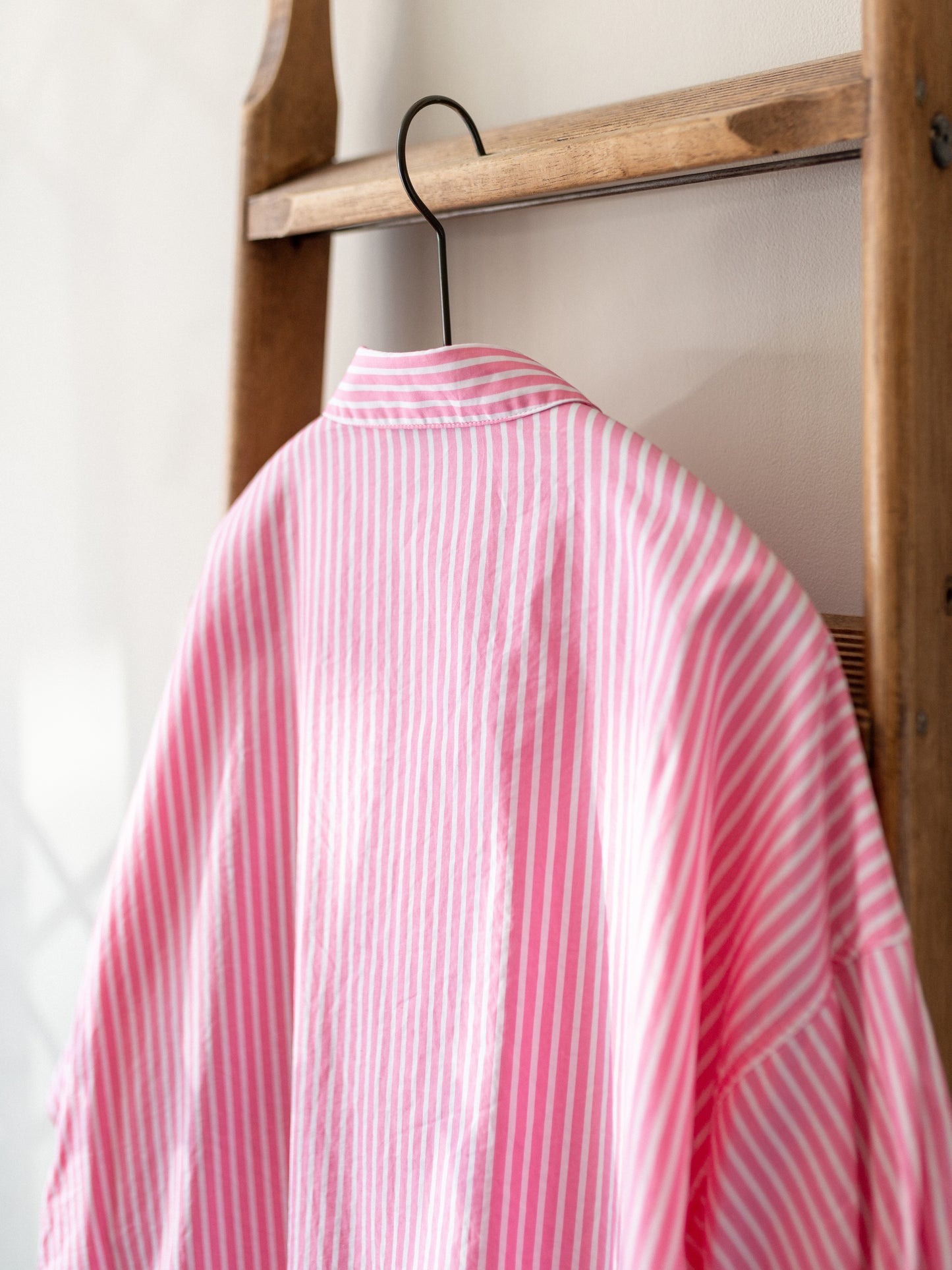 Balloon Sleeve Stripe Top / Pink Stripe