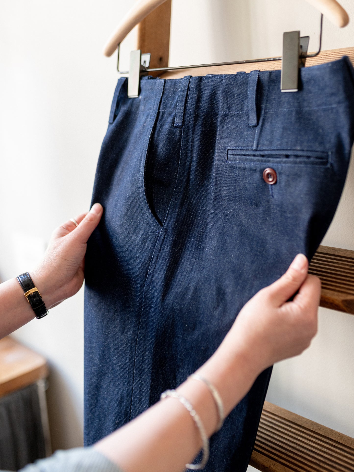 Straight-leg Japanese Selvedge Denim Trouser / Indigo
