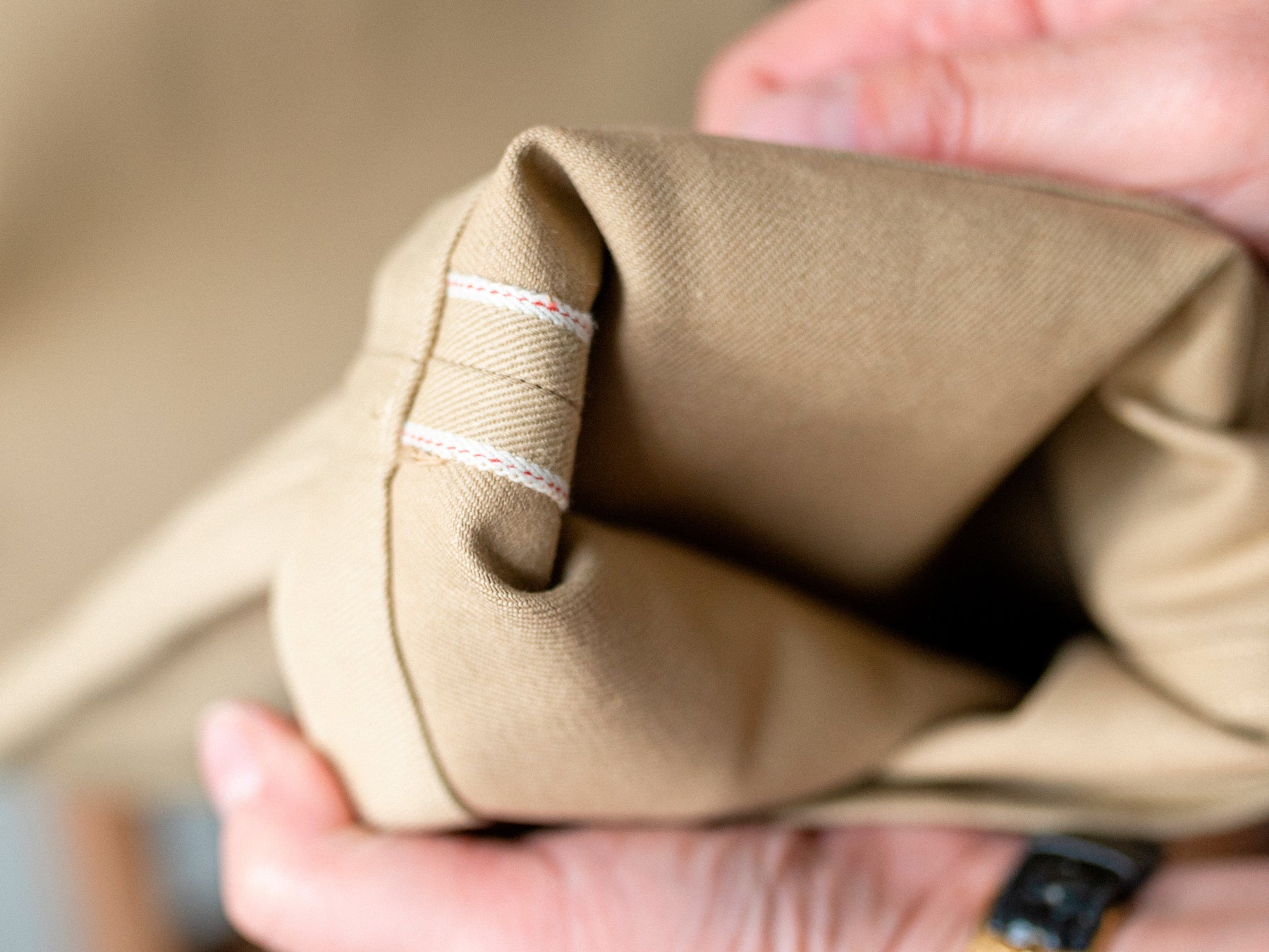 Selvedge cotton twill, woven in Okayama