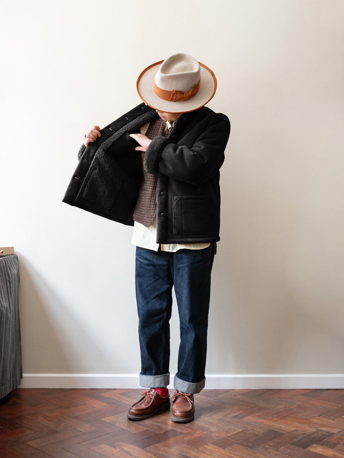 Sheepskin Painter Jacket / Black