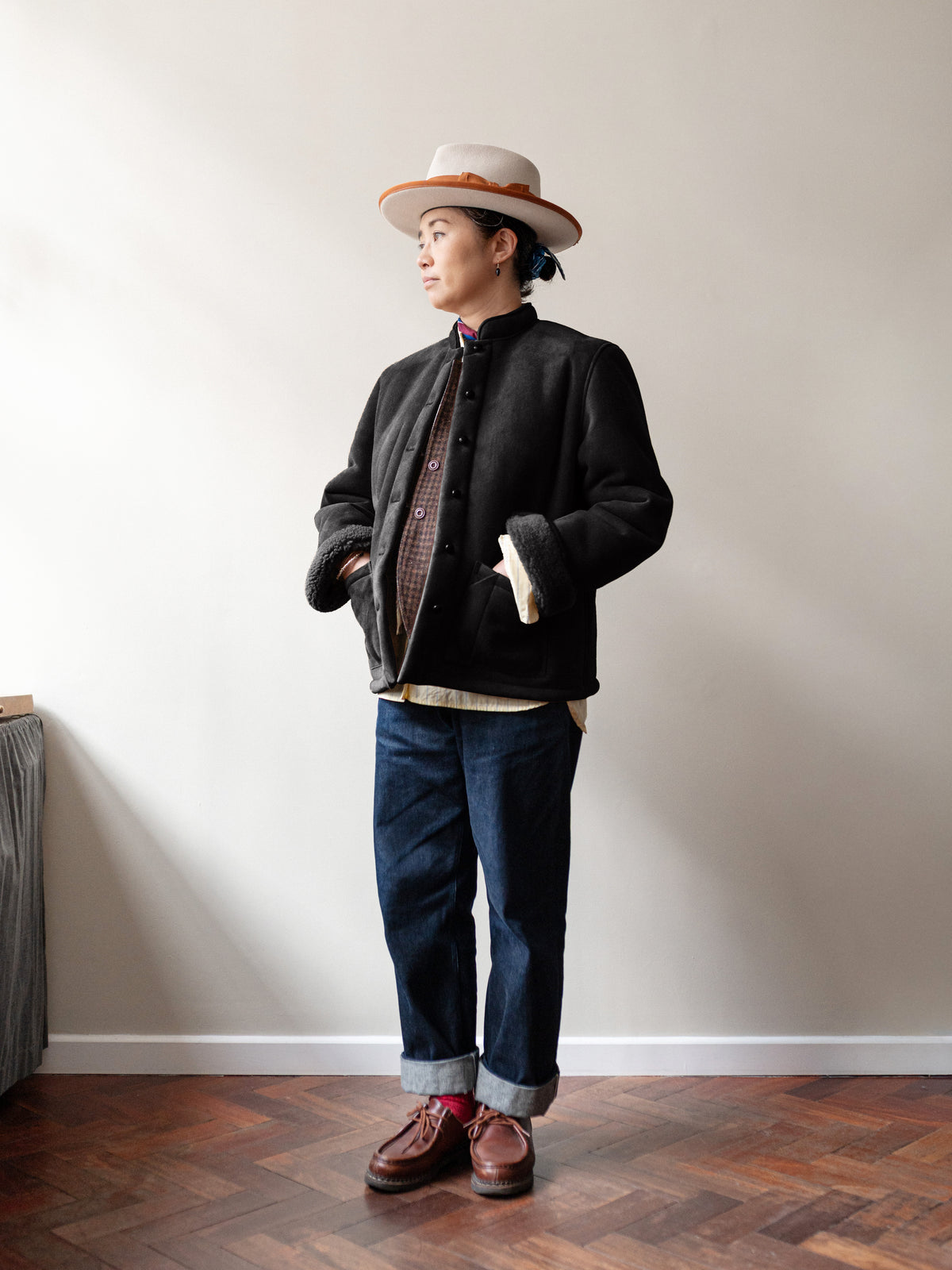 Sheepskin Painter Jacket / Black