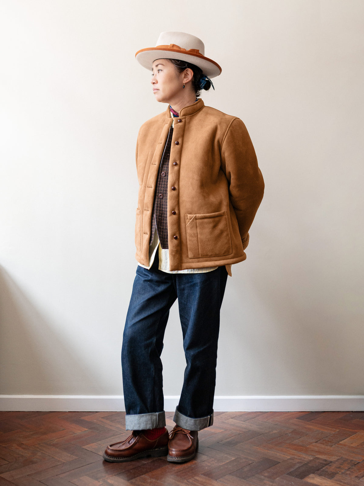 Sheepskin Painter Jacket / Tan