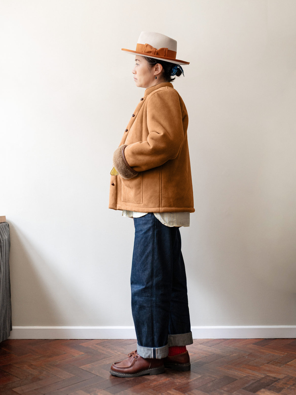 Sheepskin Painter Jacket / Tan