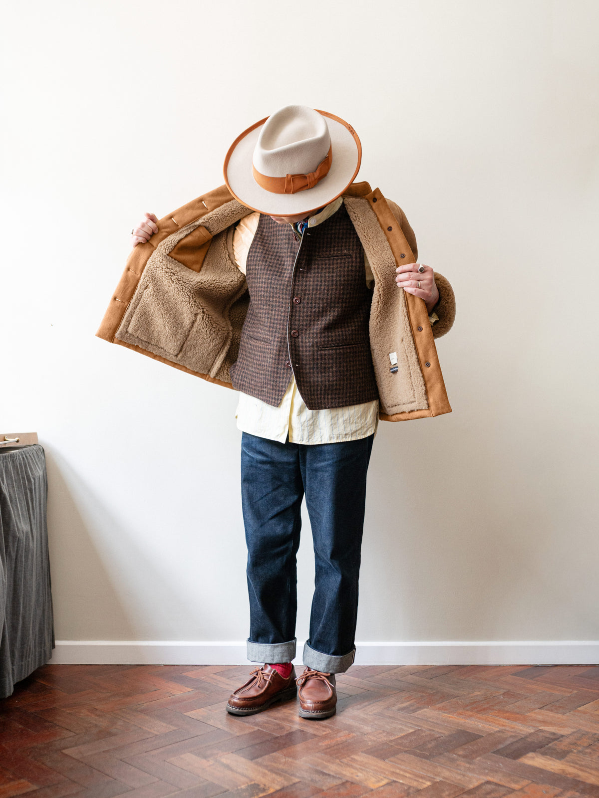 Sheepskin Painter Jacket / Tan
