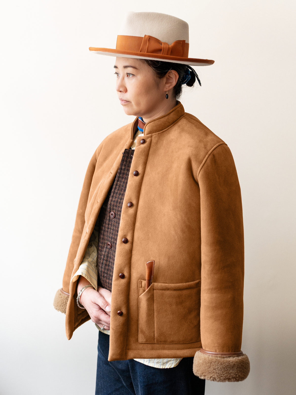 Sheepskin Painter Jacket / Tan