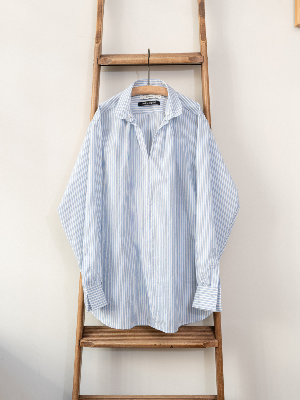 Striped Japanese Cotton Smock | Blue & White