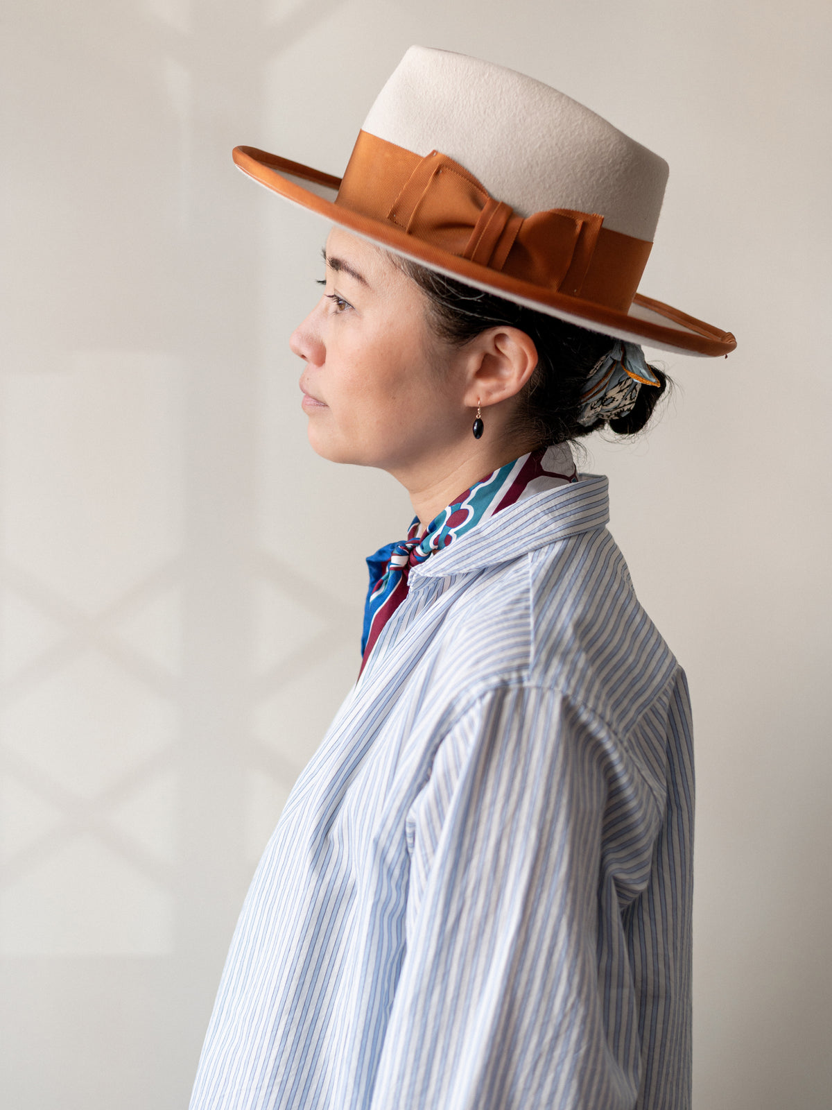 Striped Japanese Cotton Smock | Blue & White
