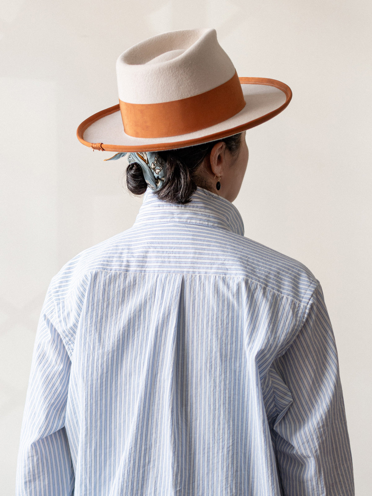 Striped Japanese Cotton Smock | Blue & White