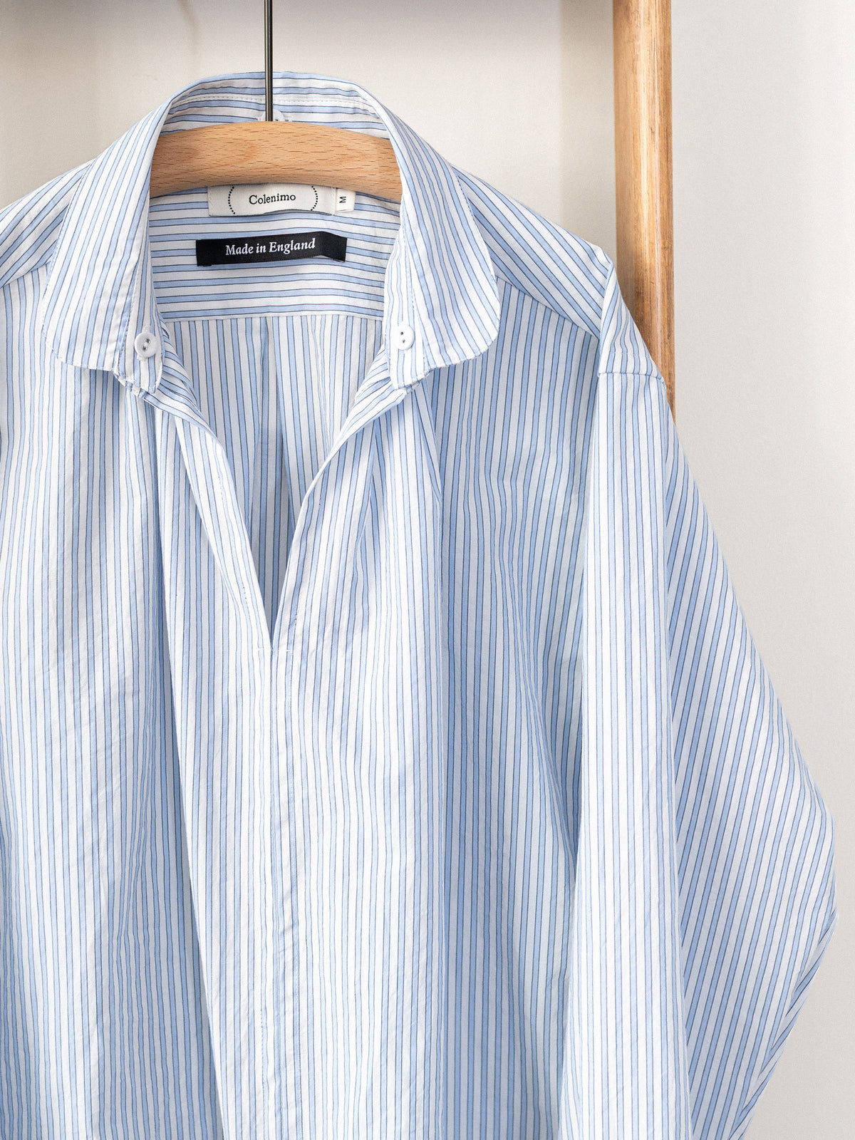Striped Japanese Cotton Smock | Blue & White