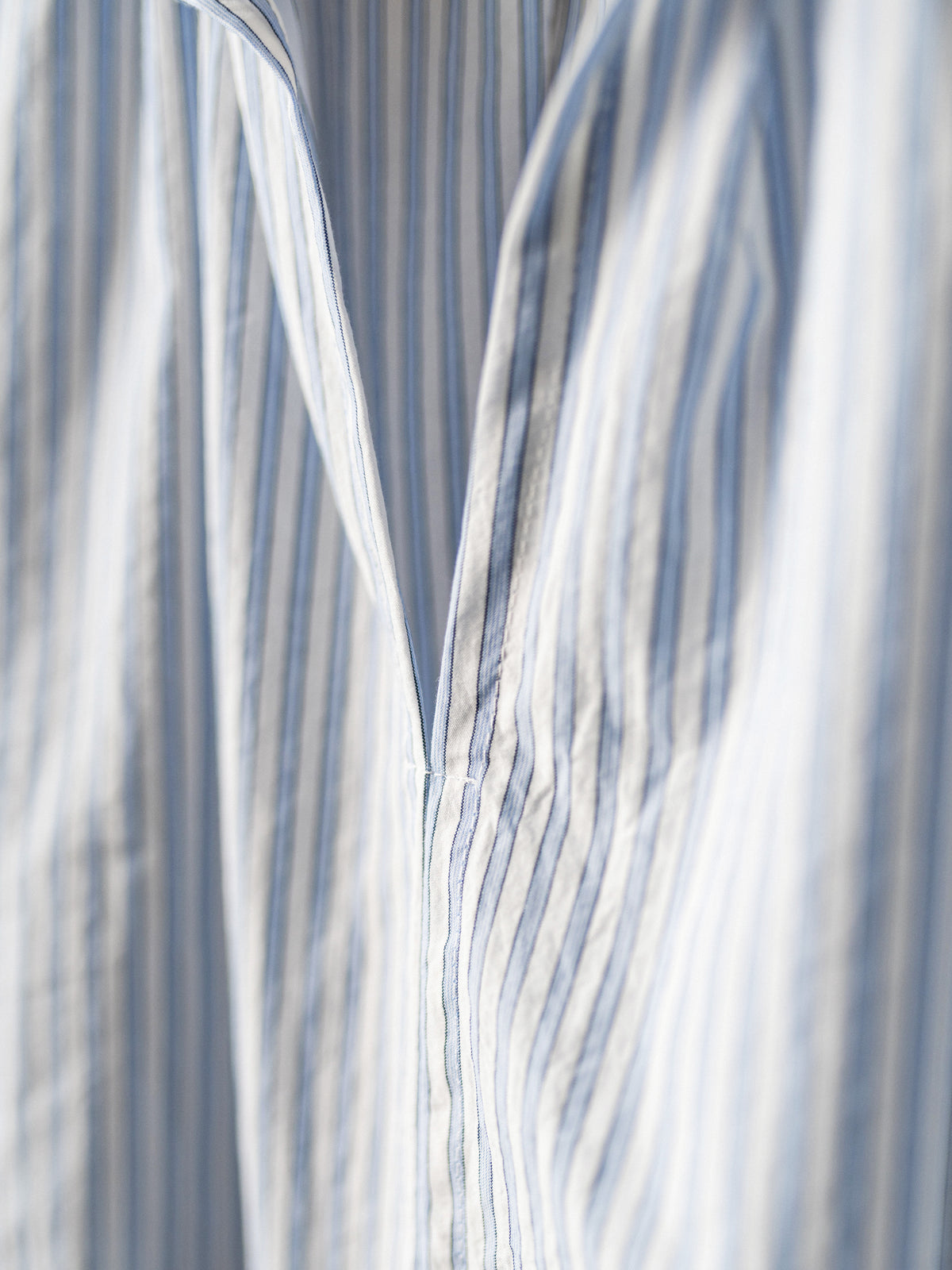 Striped Japanese Cotton Smock | Blue & White