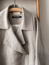 Summer-weight Wool Poncho / Grey