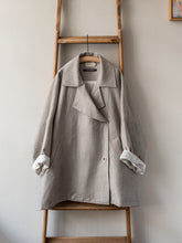 Summer-weight Wool Poncho / Grey
