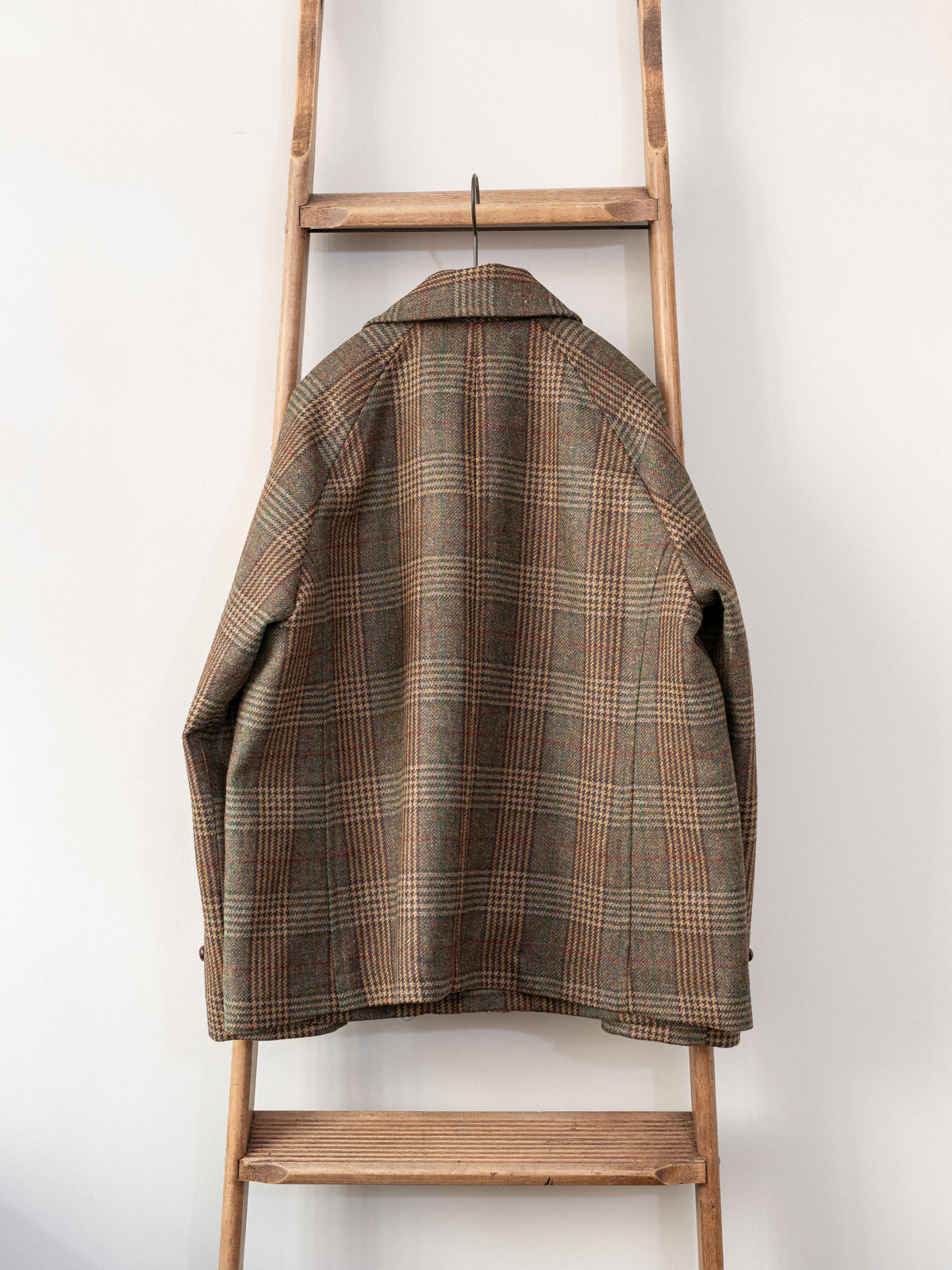 Tweed Field Jacket / Khaki Brown Check