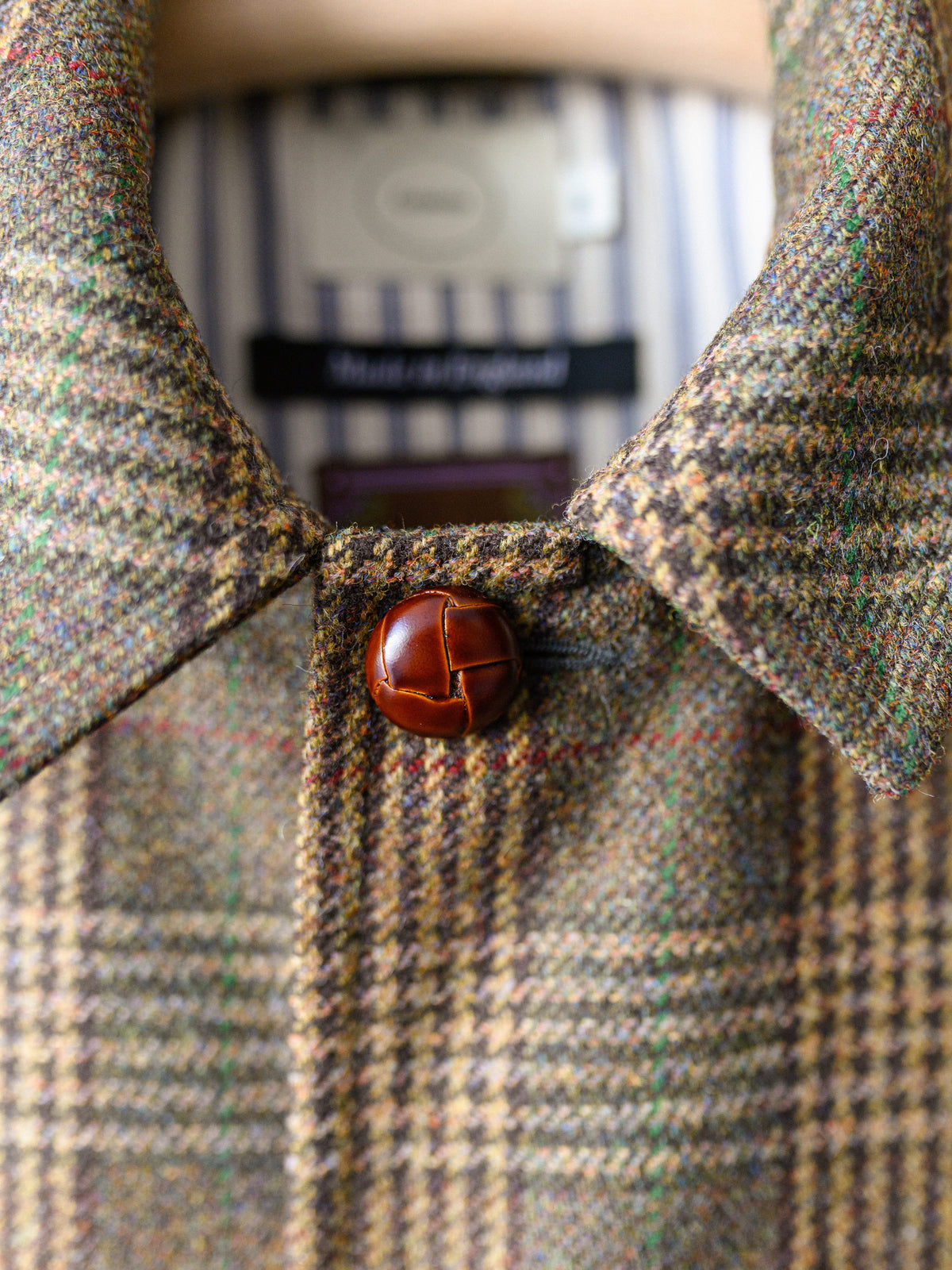 Tweed Field Jacket / Khaki Brown Check
